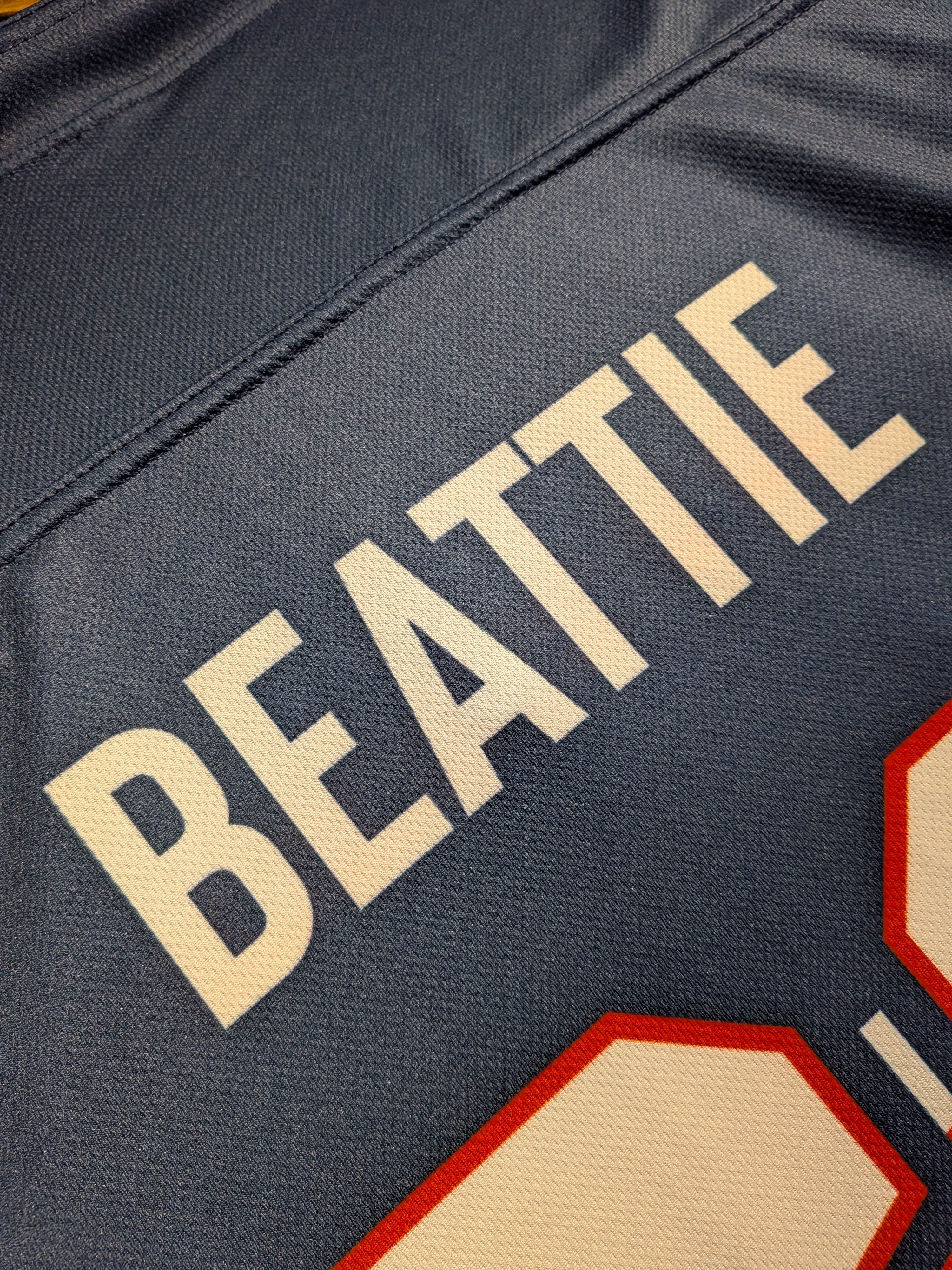 GAME-WORN 2026 Great Britain Inline Hockey Jersey BEATTIE #68 Blue