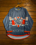 GAME-WORN 2026 Great Britain Inline Hockey Jersey BEATTIE #68 Blue