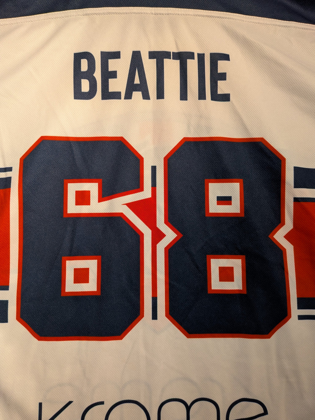 GAME-WORN 2026 Great Britain Inline Hockey Jersey BEATTIE #68 White