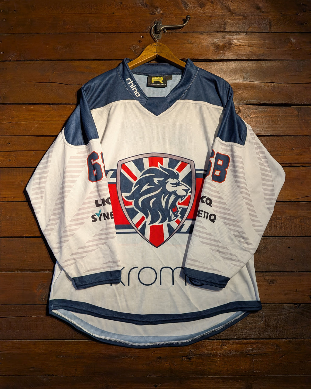 GAME-WORN 2026 Great Britain Inline Hockey Jersey BEATTIE #68 White