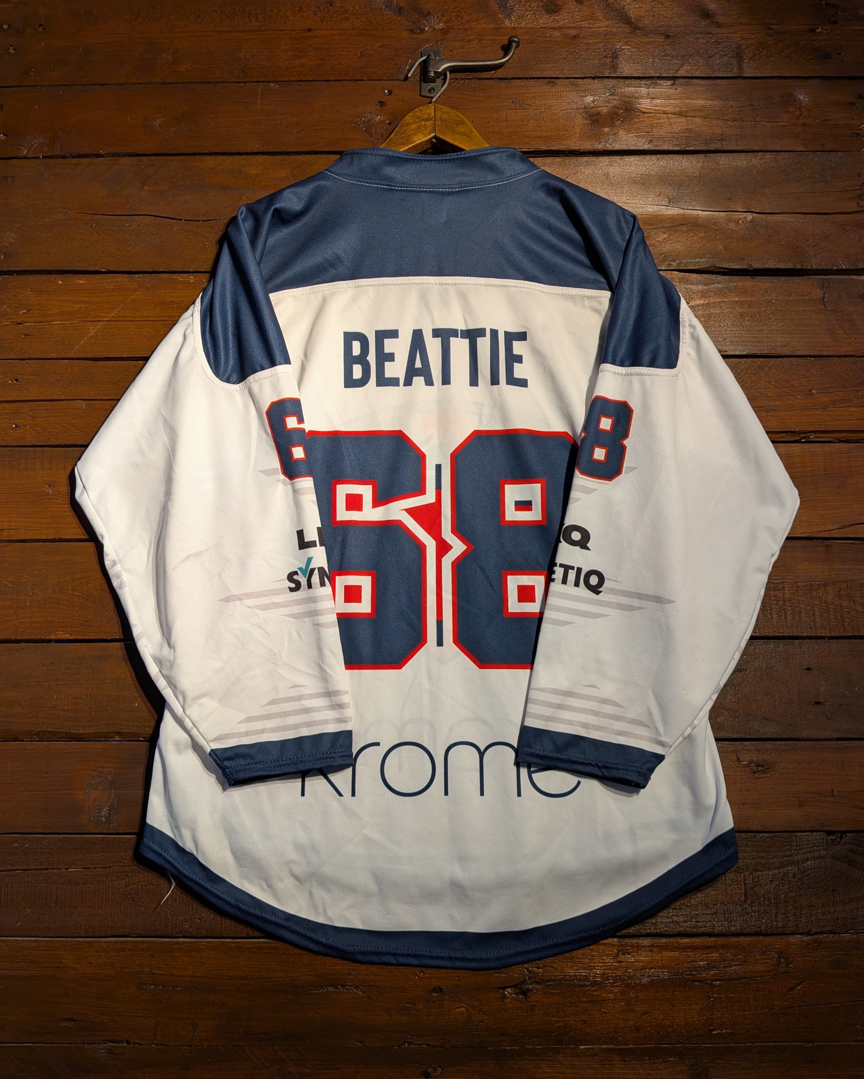 GAME-WORN 2026 Great Britain Inline Hockey Jersey BEATTIE #68 White