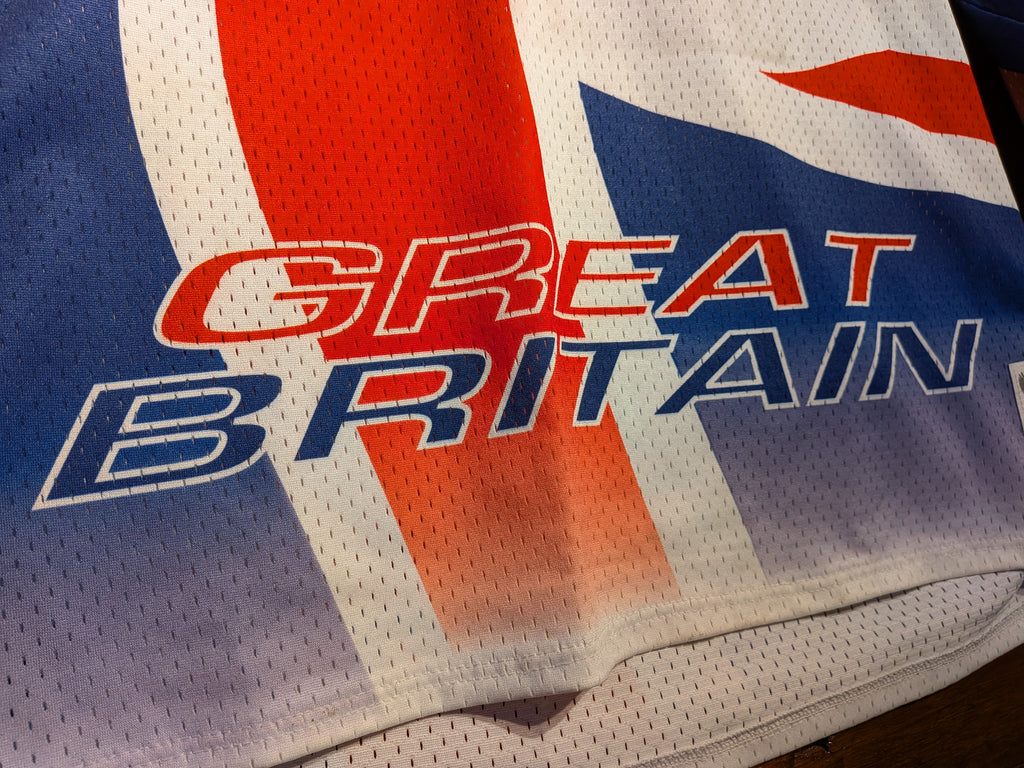 GAME-WORN 2003 Great Britain GB Inline Hockey Jersey BOYCE #35