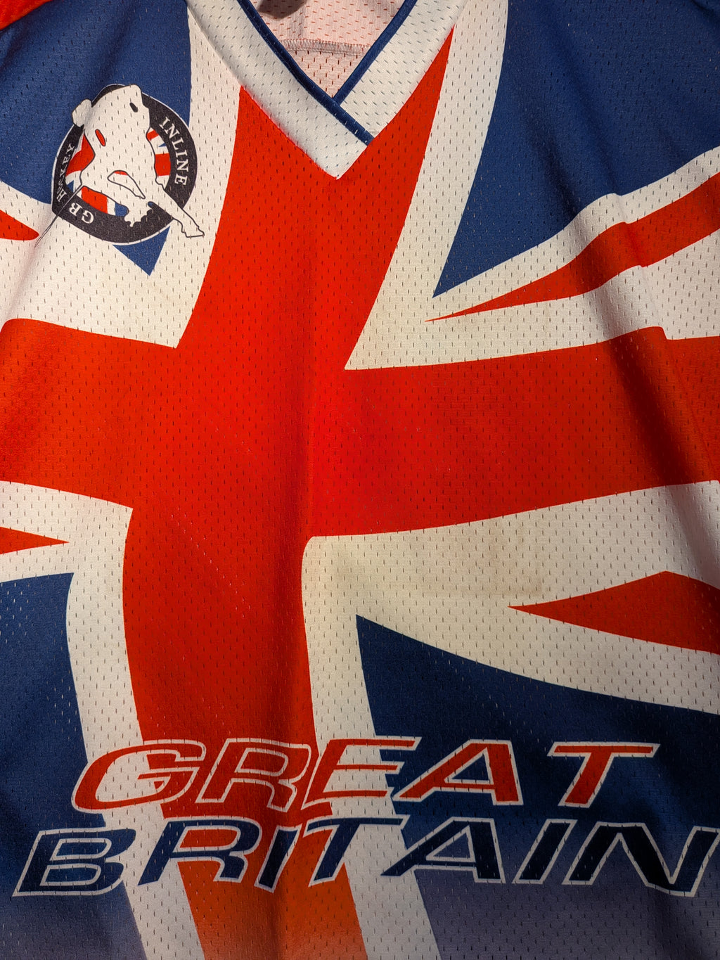 GAME-WORN 2003 Great Britain GB Inline Hockey Jersey BOYCE #35