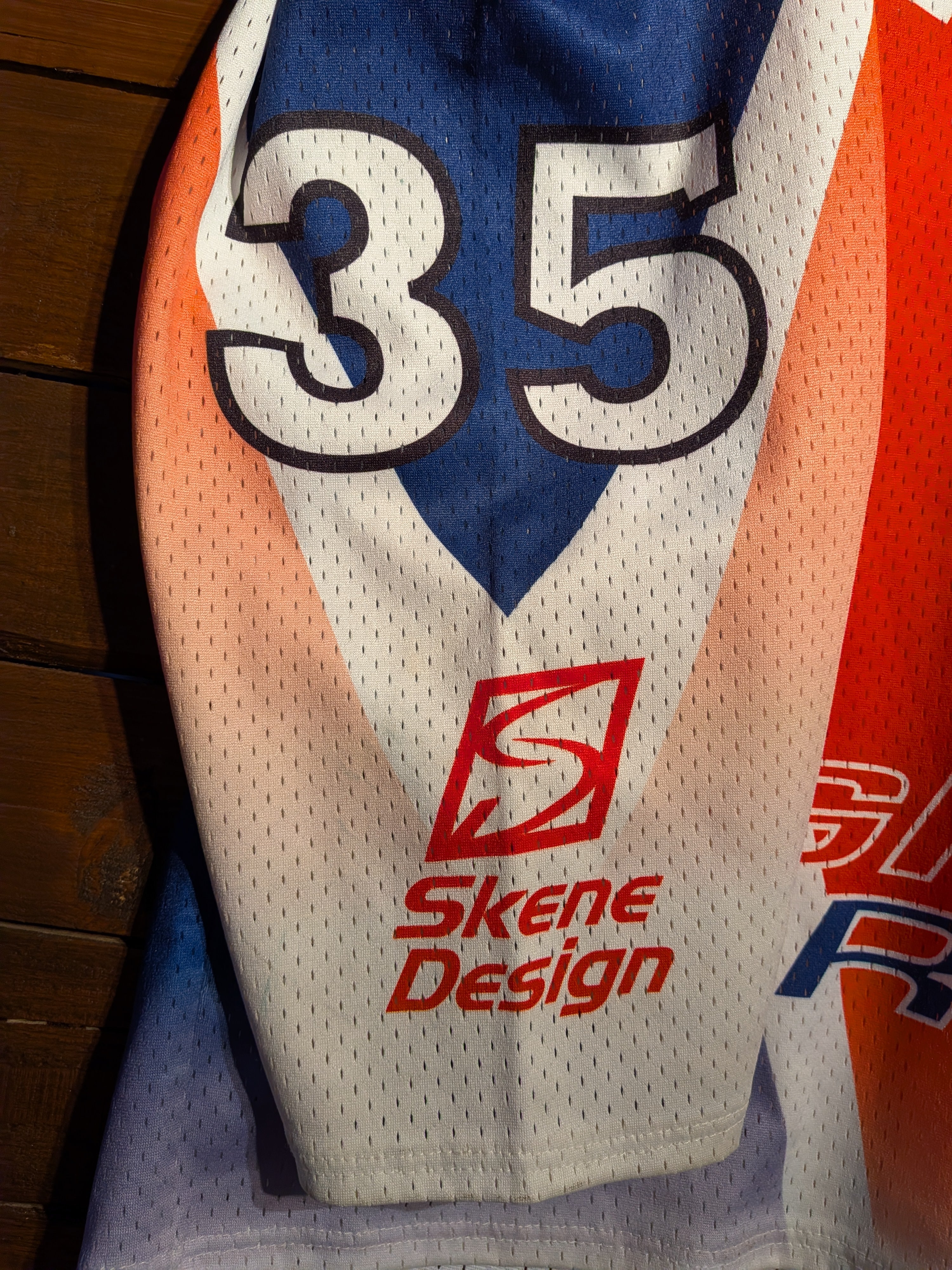 GAME-WORN 2003 Great Britain GB Inline Hockey Jersey BOYCE #35