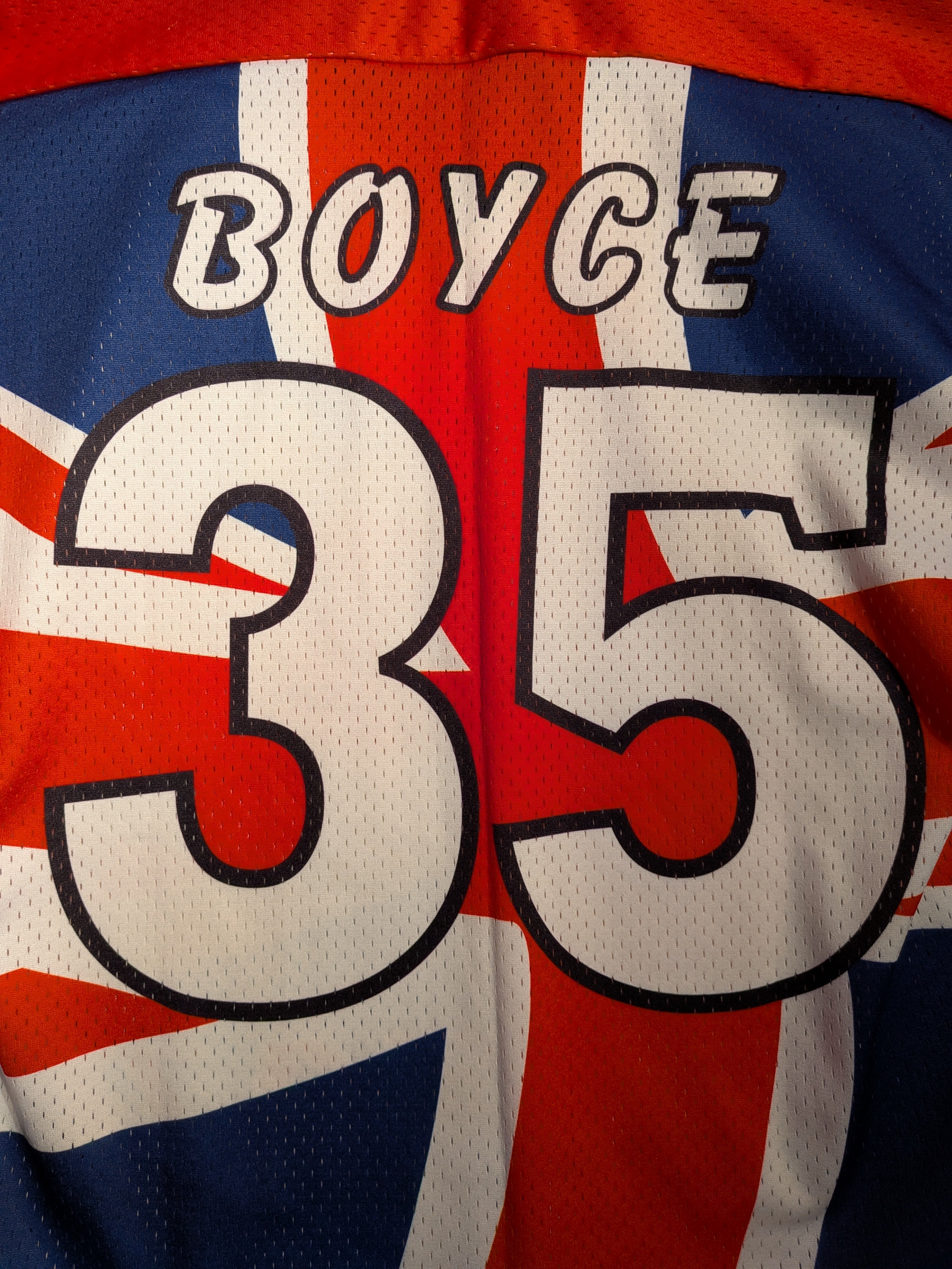 GAME-WORN 2003 Great Britain GB Inline Hockey Jersey BOYCE #35