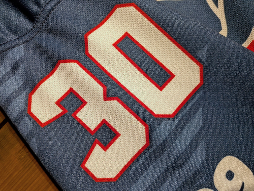 GAME-WORN 2024 Great Britain Inline Hockey Jersey BLANK #30 Blue