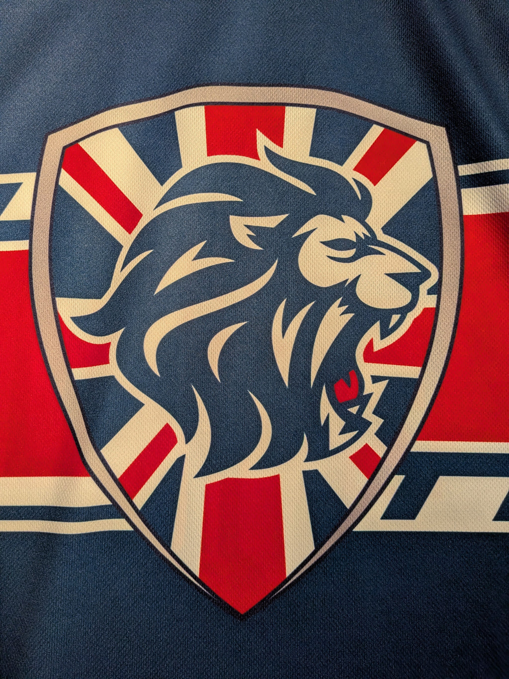 GAME-WORN 2024 Great Britain Inline Hockey Jersey BLANK #30 Blue