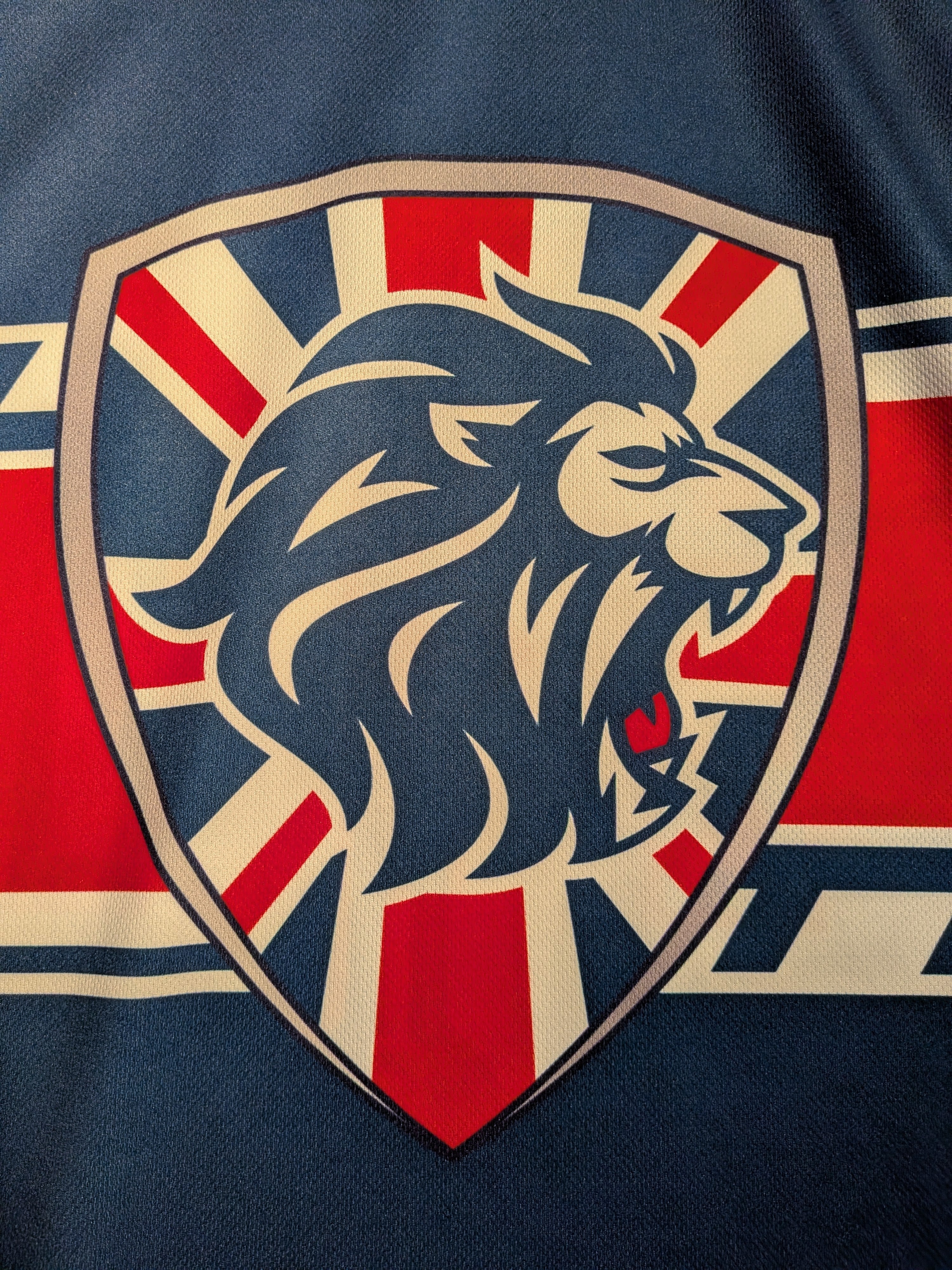 GAME-WORN 2024 Great Britain Inline Hockey Jersey BLANK #30 Blue
