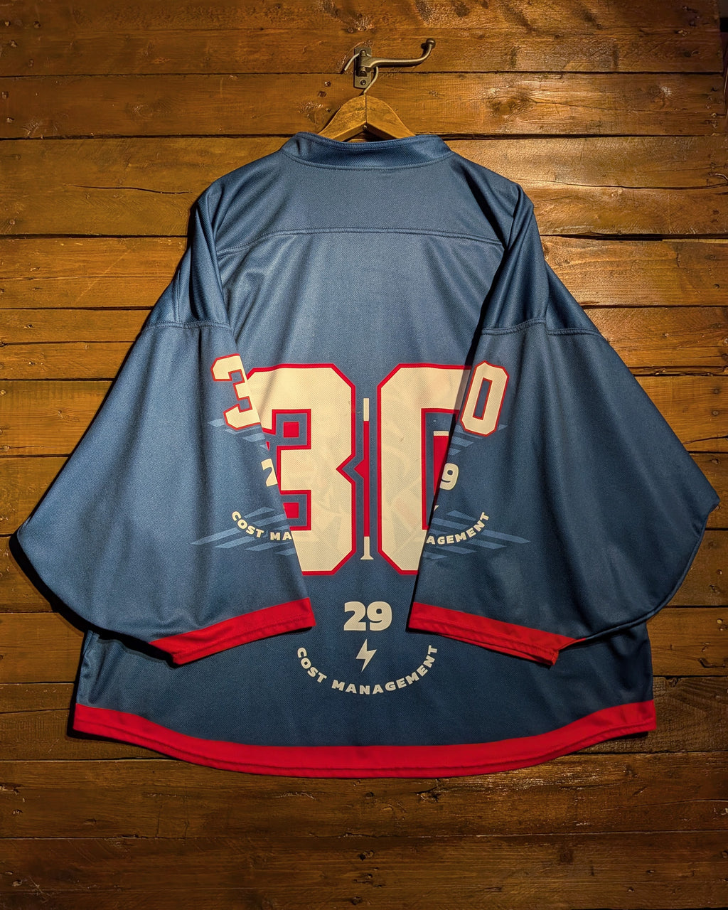GAME-WORN 2024 Great Britain Inline Hockey Jersey BLANK #30 Blue