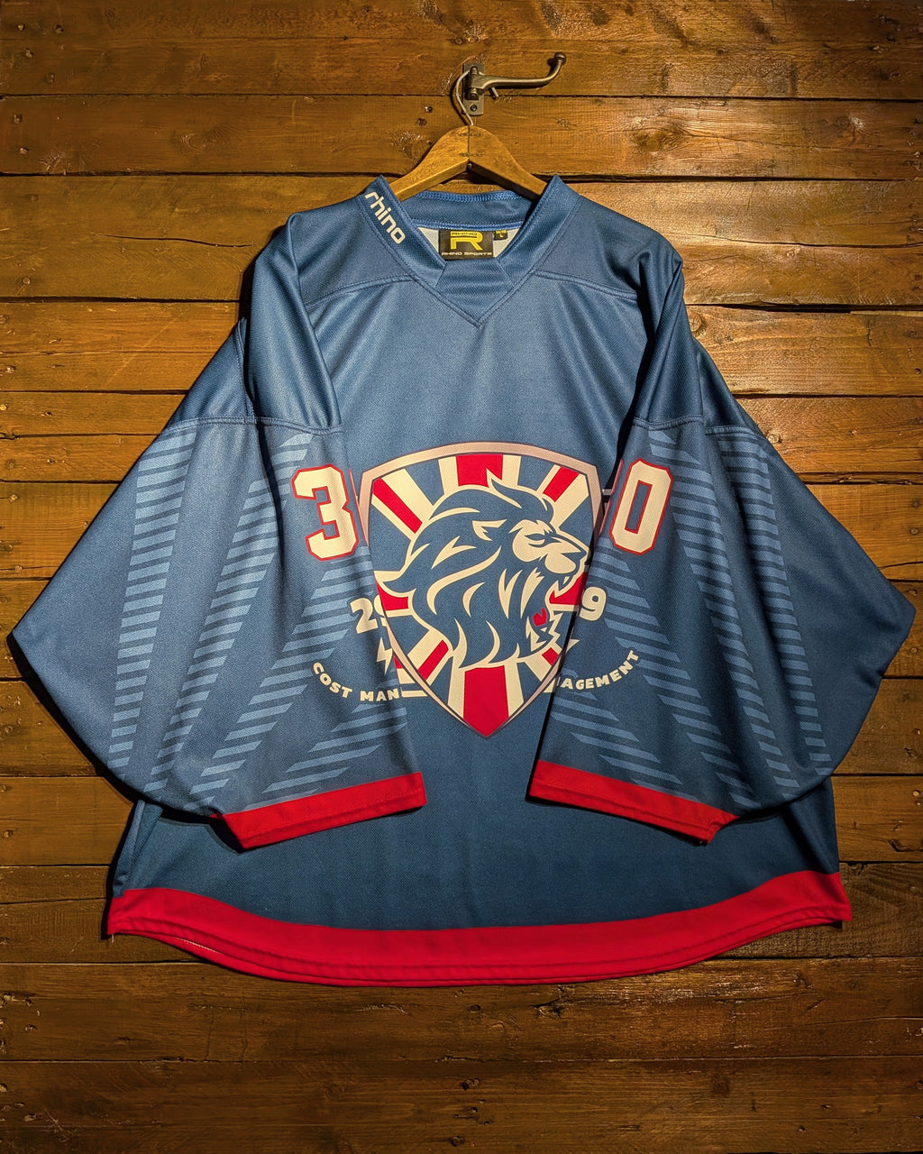GAME-WORN 2024 Great Britain Inline Hockey Jersey BLANK #30 Blue