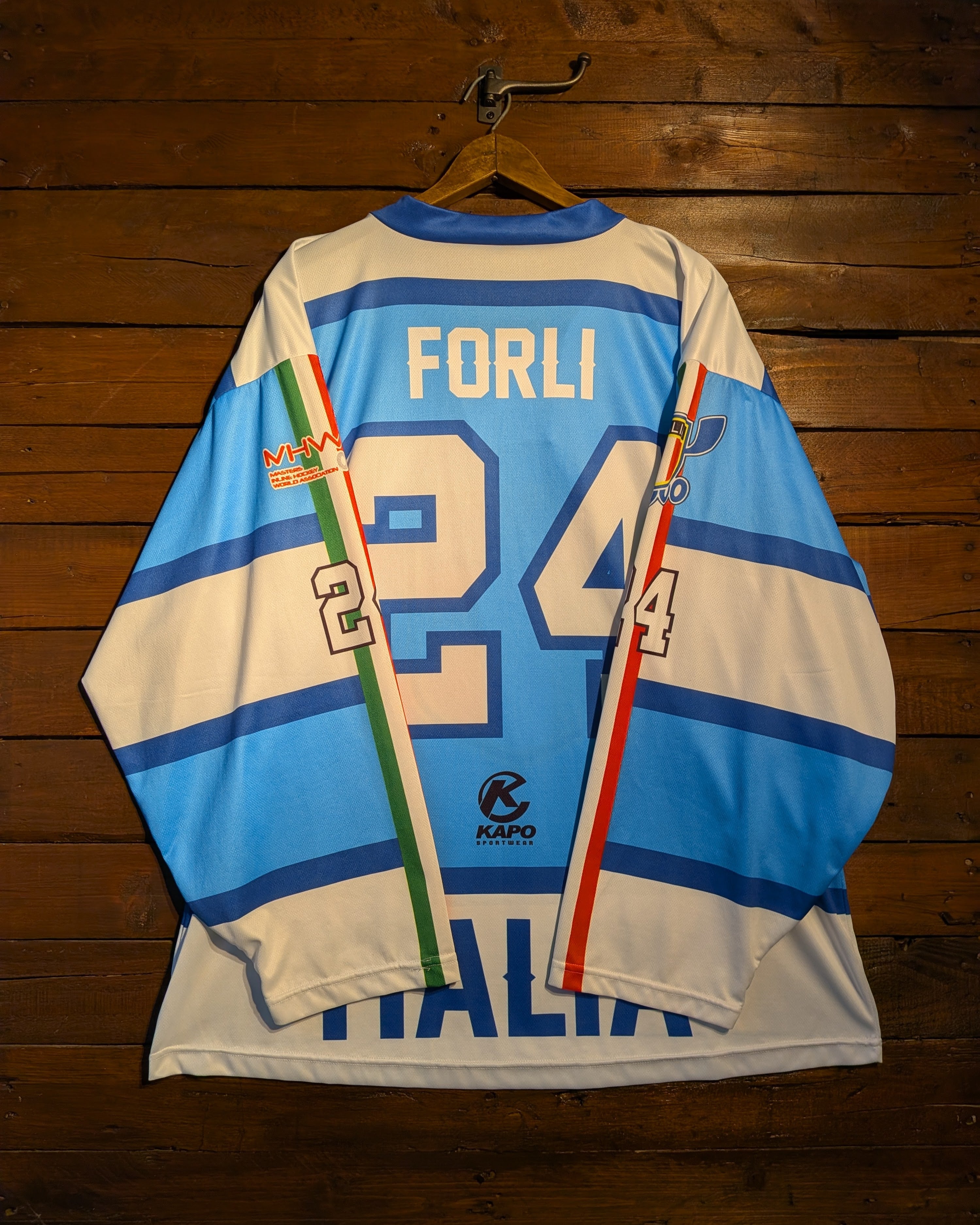 GAME-WORN 2023 Italy Inline Hockey Jersey FORLI #24