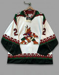 GWTAG 1996-98 Phoenix Coyotes NHL Authentic Starter Ice Hockey Jersey #22 Mike Gartner - Autographed