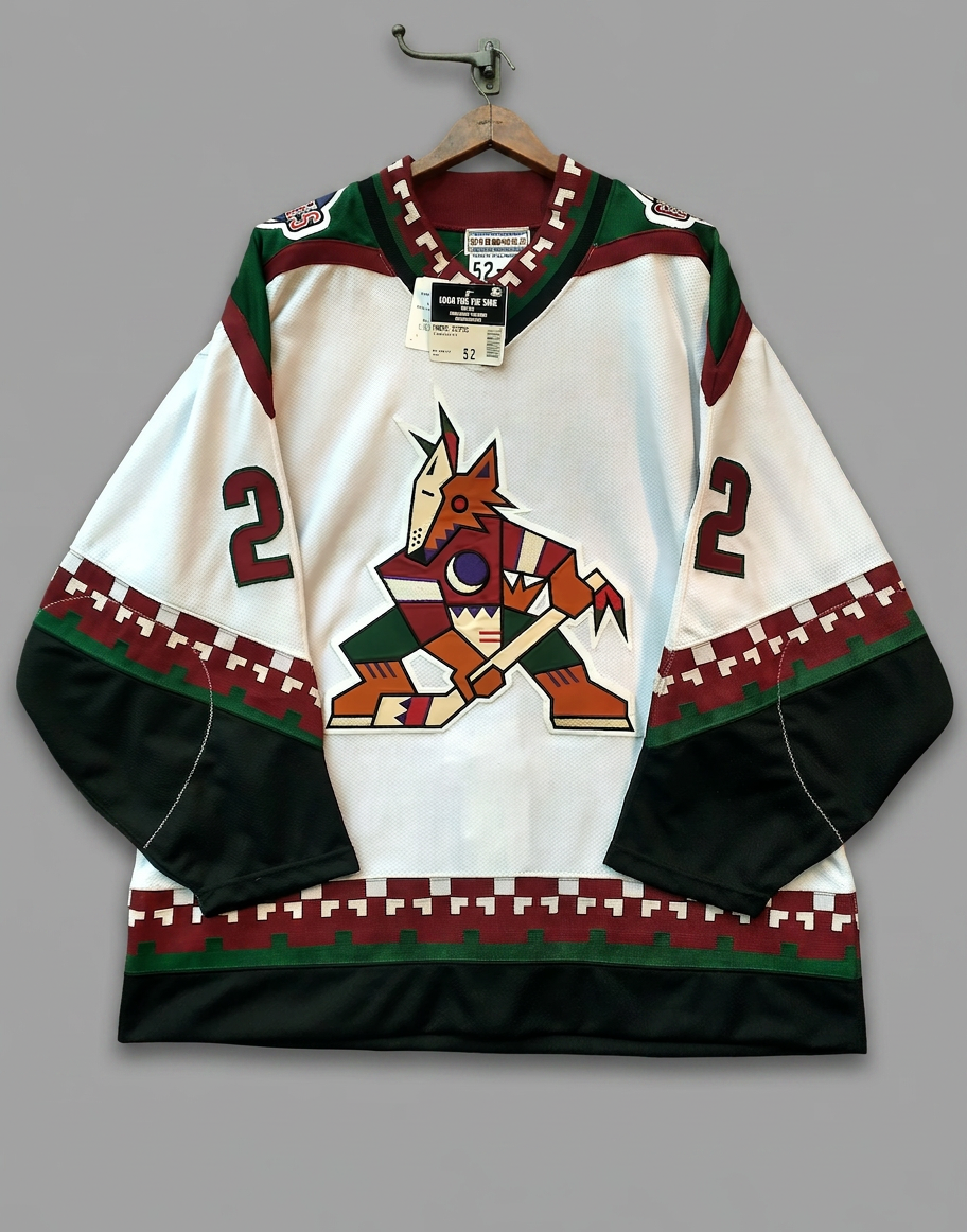 GWTAG 1996-98 Phoenix Coyotes NHL Authentic Starter Ice Hockey Jersey #22 Mike Gartner - Autographed