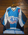 GAME-WORN 2001-02 Slough Jets Ice Hockey Jersey #19 Ricky Skene