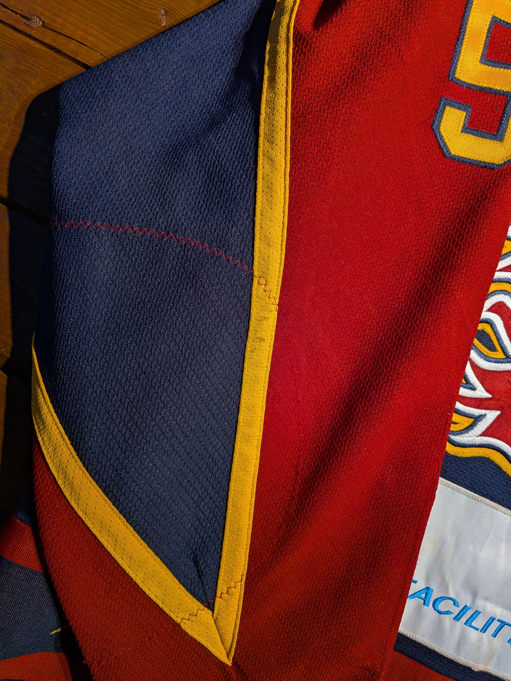 GAME-WORN 2005-06 Guildford Flames Ice Hockey Jersey #55 Ricky Skene
