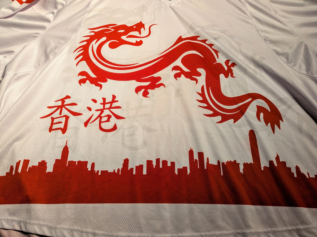 GAME-WORN 2026 Hong Kong Inline Hockey Jersey HO #38 White