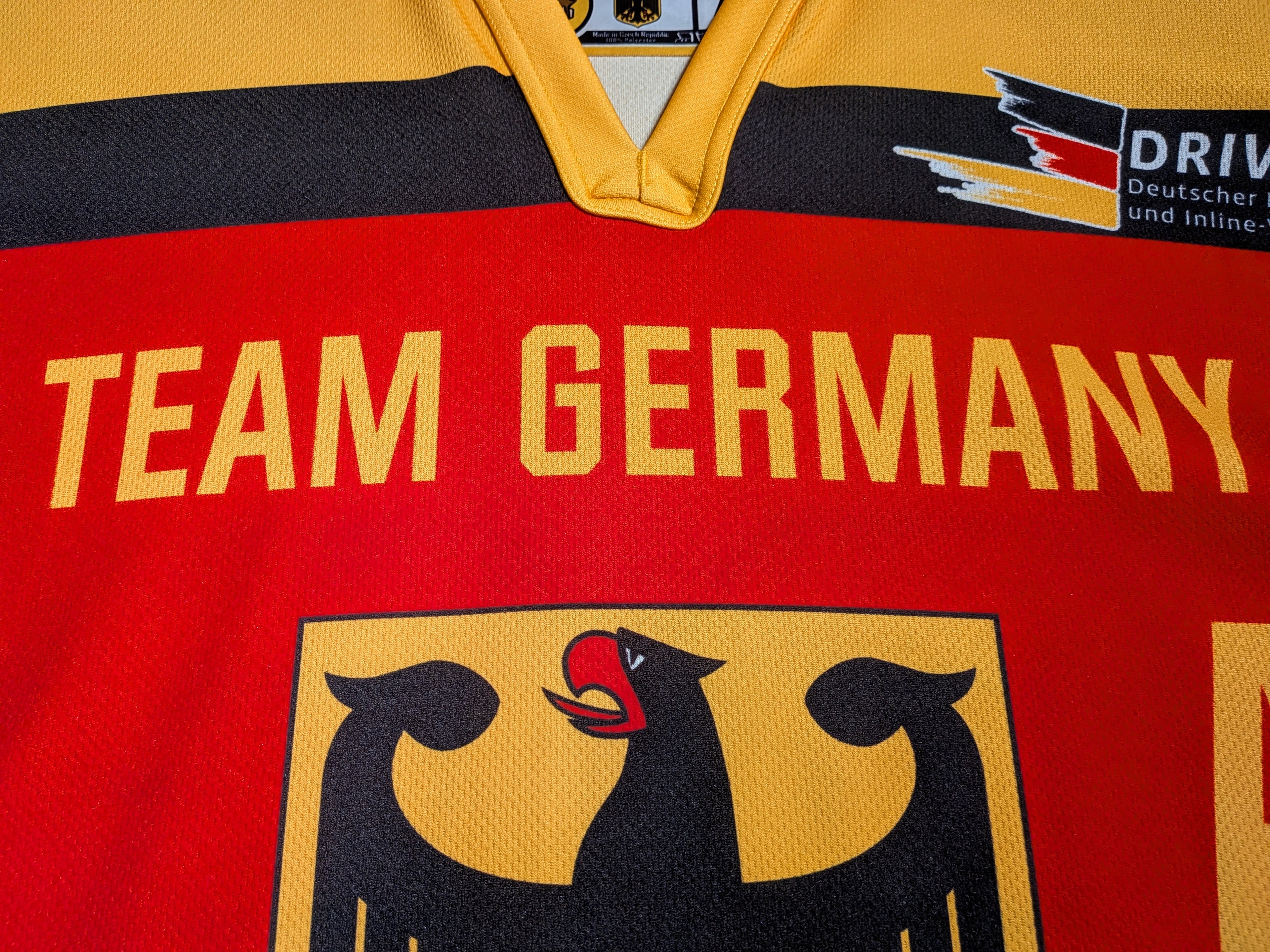 GAME-WORN 2026 Germany Inline Hockey Jersey Hofmann #96 Red