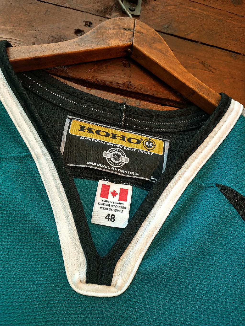 2001-07 San Jose Sharks NHL Authentic KOHO Ice Hockey Jersey