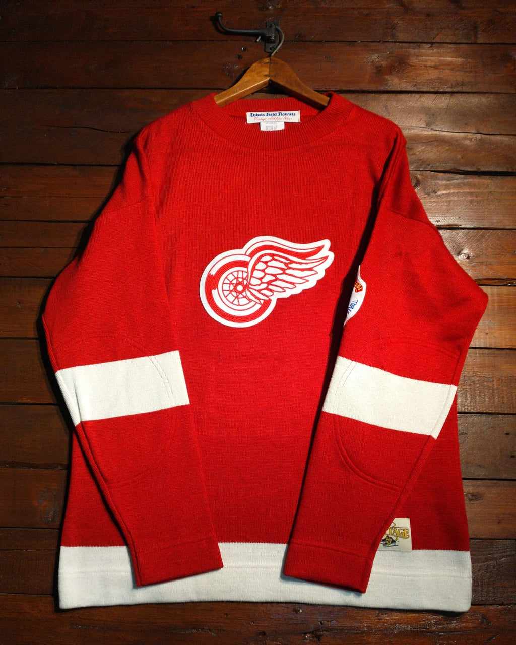 Detroit Red Wings #4 Ebbets Field Flannels NHL Heritage Ice Hockey Jersey