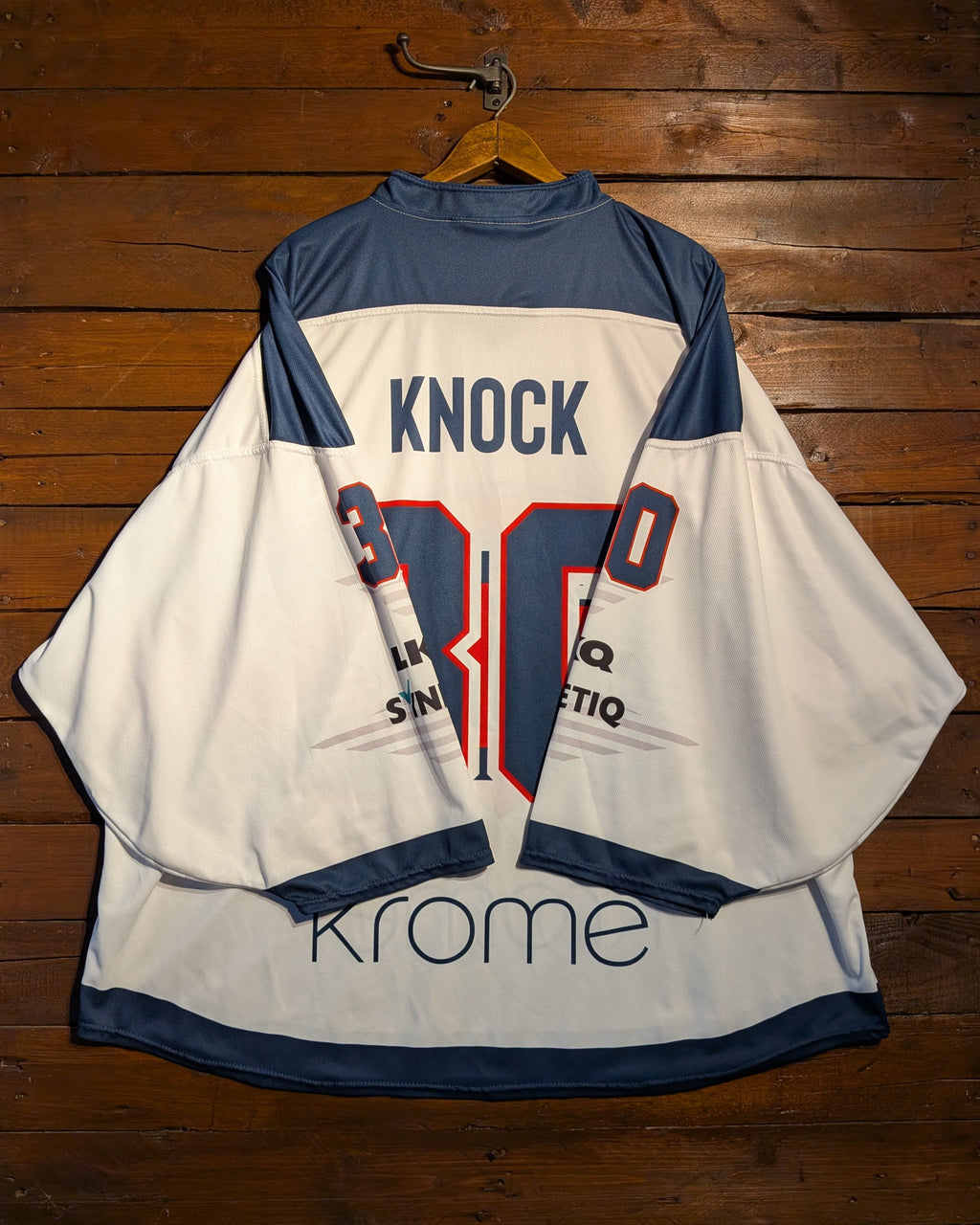 GAME-WORN 2026 Great Britain Inline Hockey Jersey KNOCK #30 White