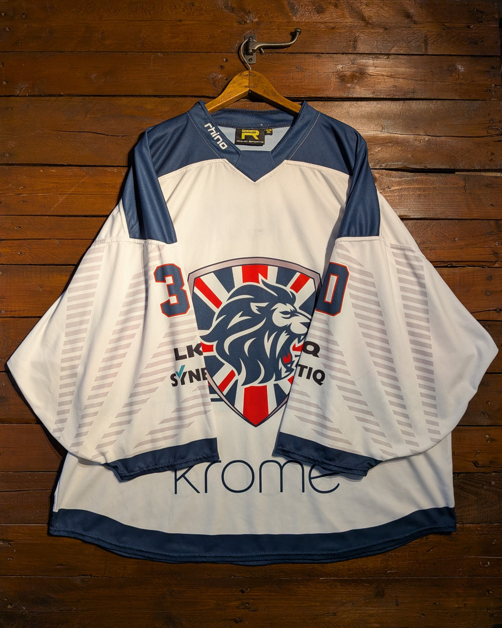 GAME-WORN 2026 Great Britain Inline Hockey Jersey KNOCK #30 White