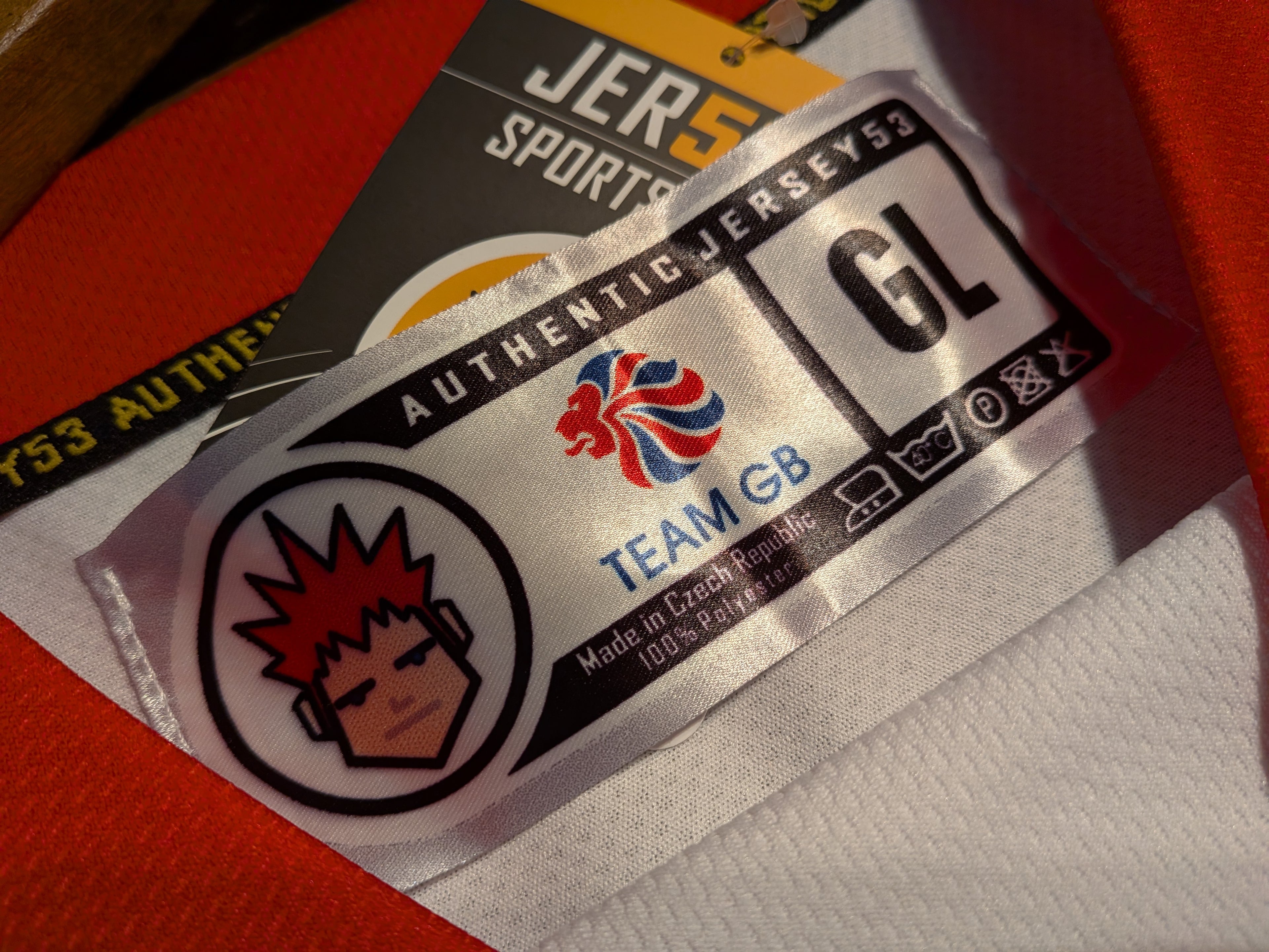 GAME-WORN 2025 Great Britain Inline Hockey Jersey KNOCK #30 White