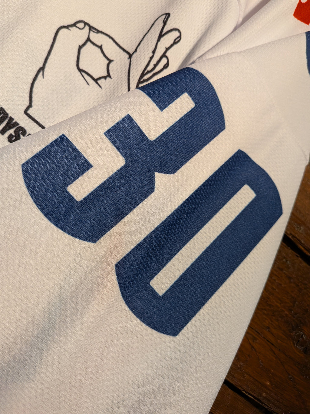 GAME-WORN 2025 Great Britain Inline Hockey Jersey KNOCK #30 White