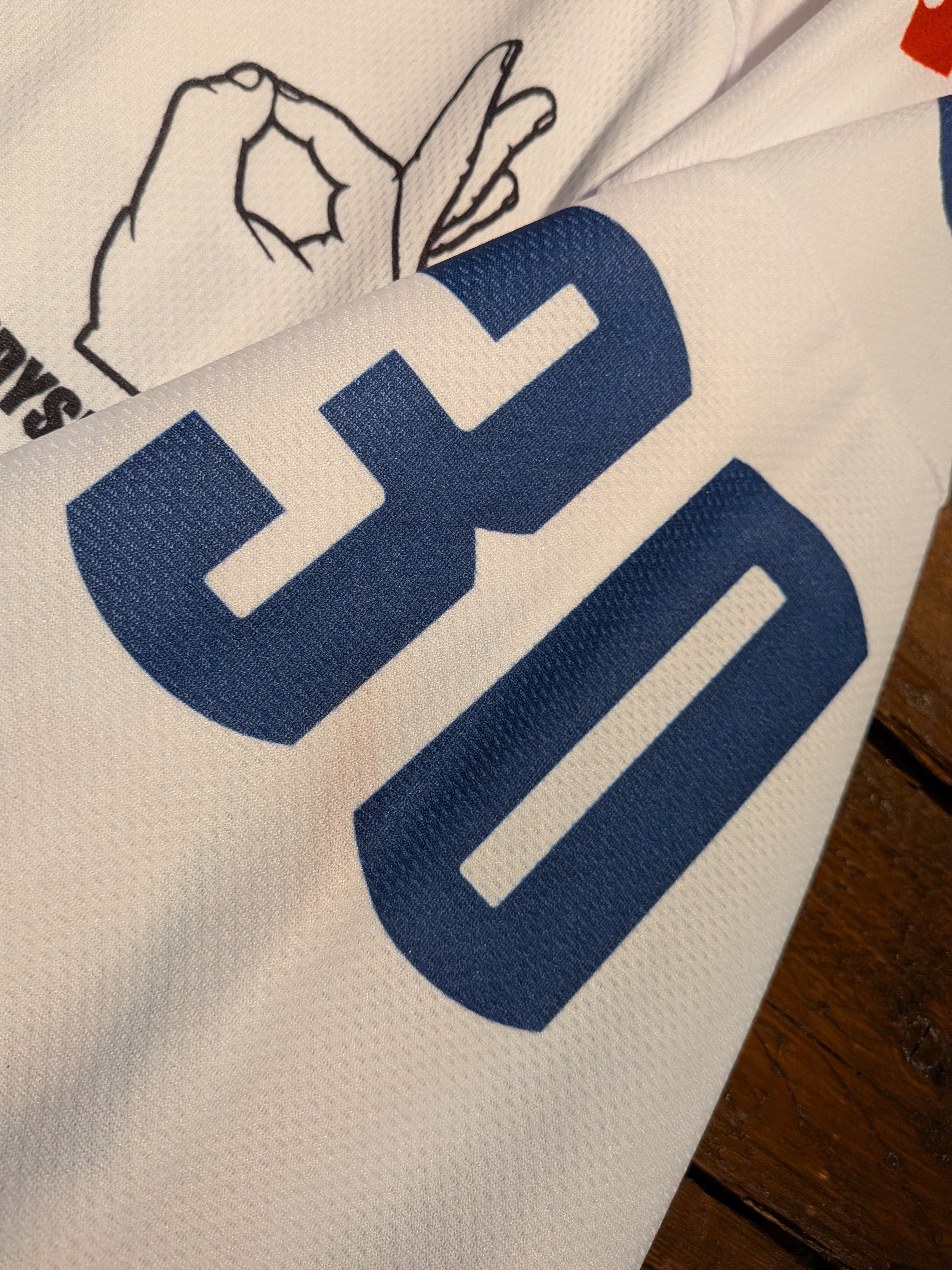 GAME-WORN 2025 Great Britain Inline Hockey Jersey KNOCK #30 White