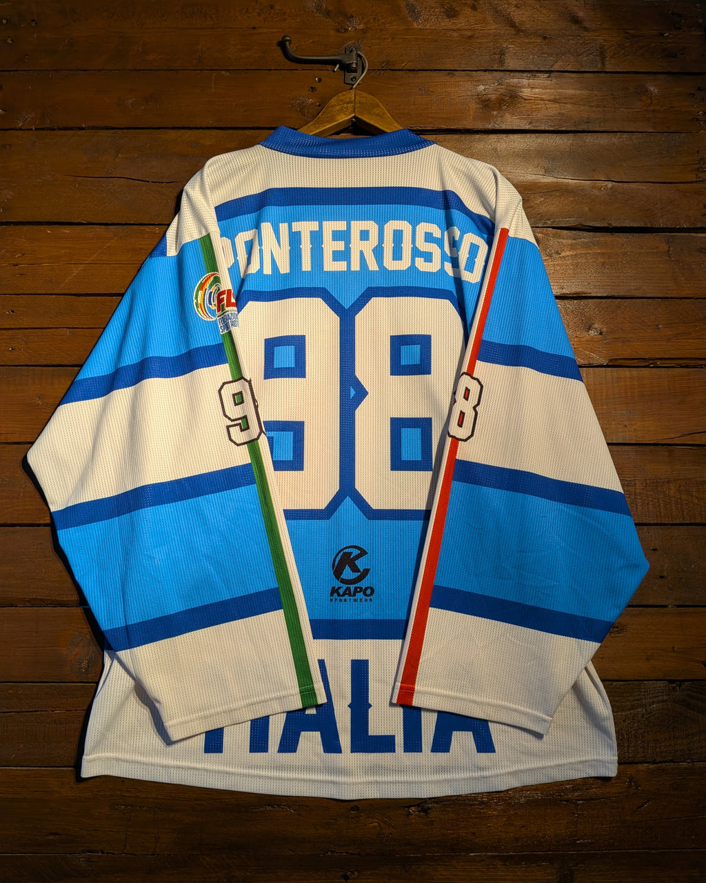 GAME-WORN 2023 Italy Inline Hockey Jersey PONTOROSSO #98