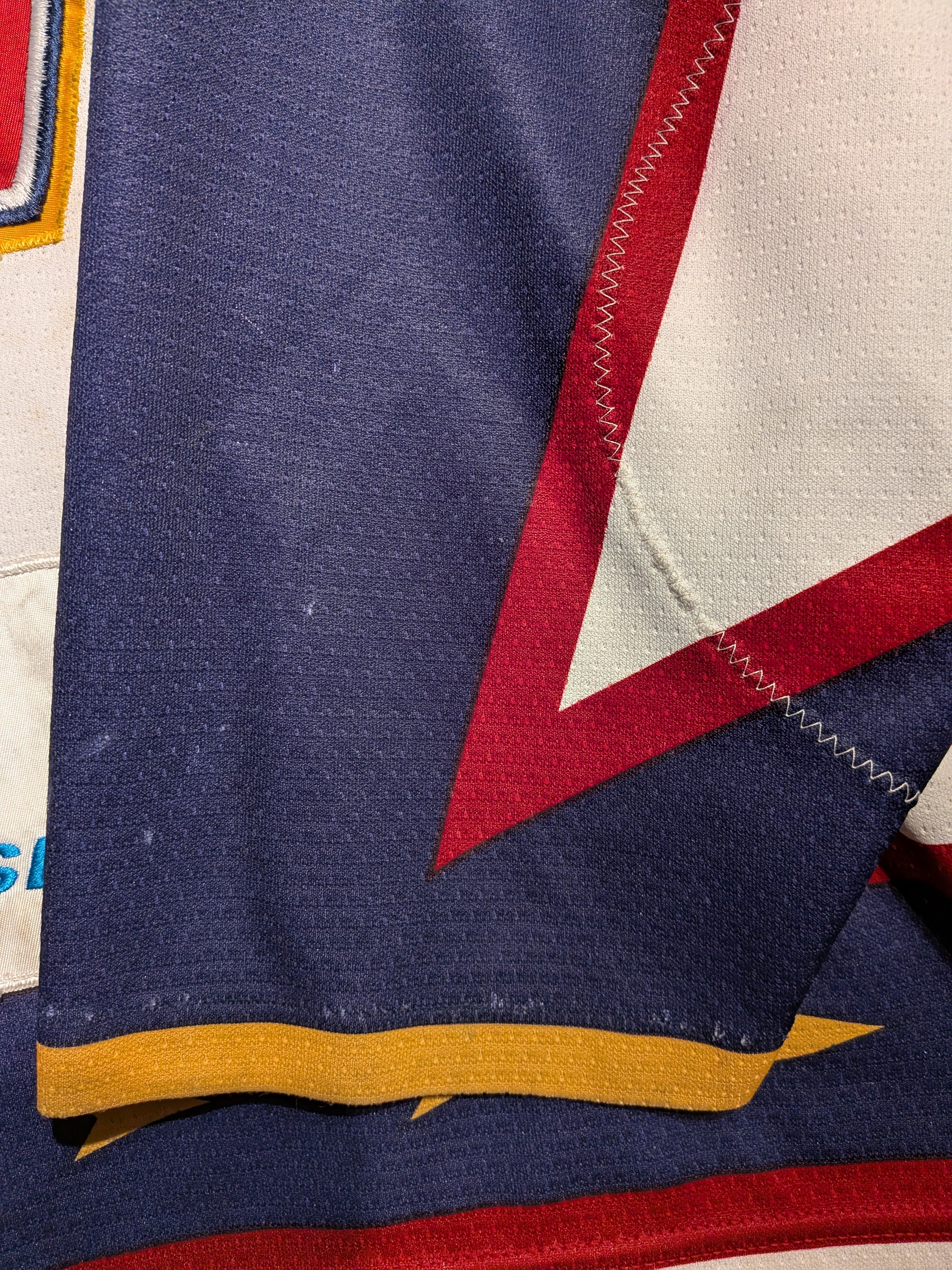 GAME-WORN 2013-14 Guildford Flames Ice Hockey Jersey #55 Ricky Skene