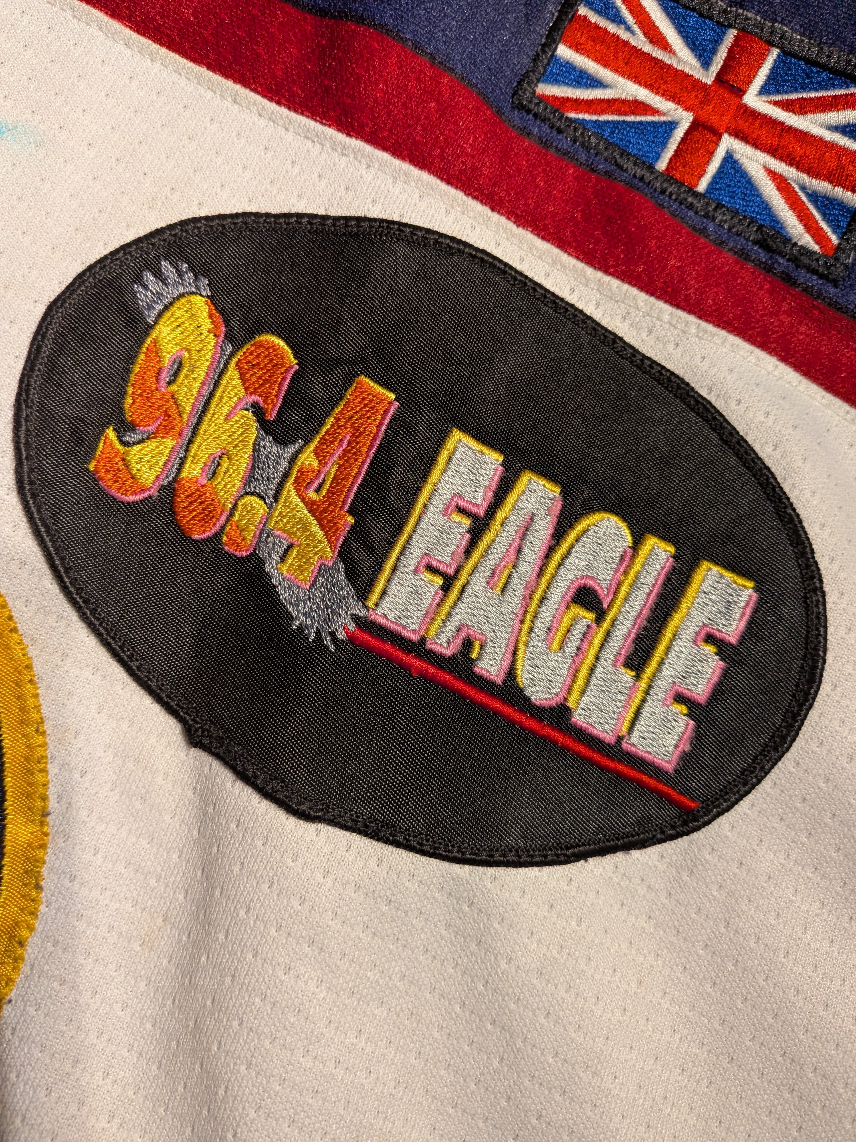 GAME-WORN 2013-14 Guildford Flames Ice Hockey Jersey #55 Ricky Skene