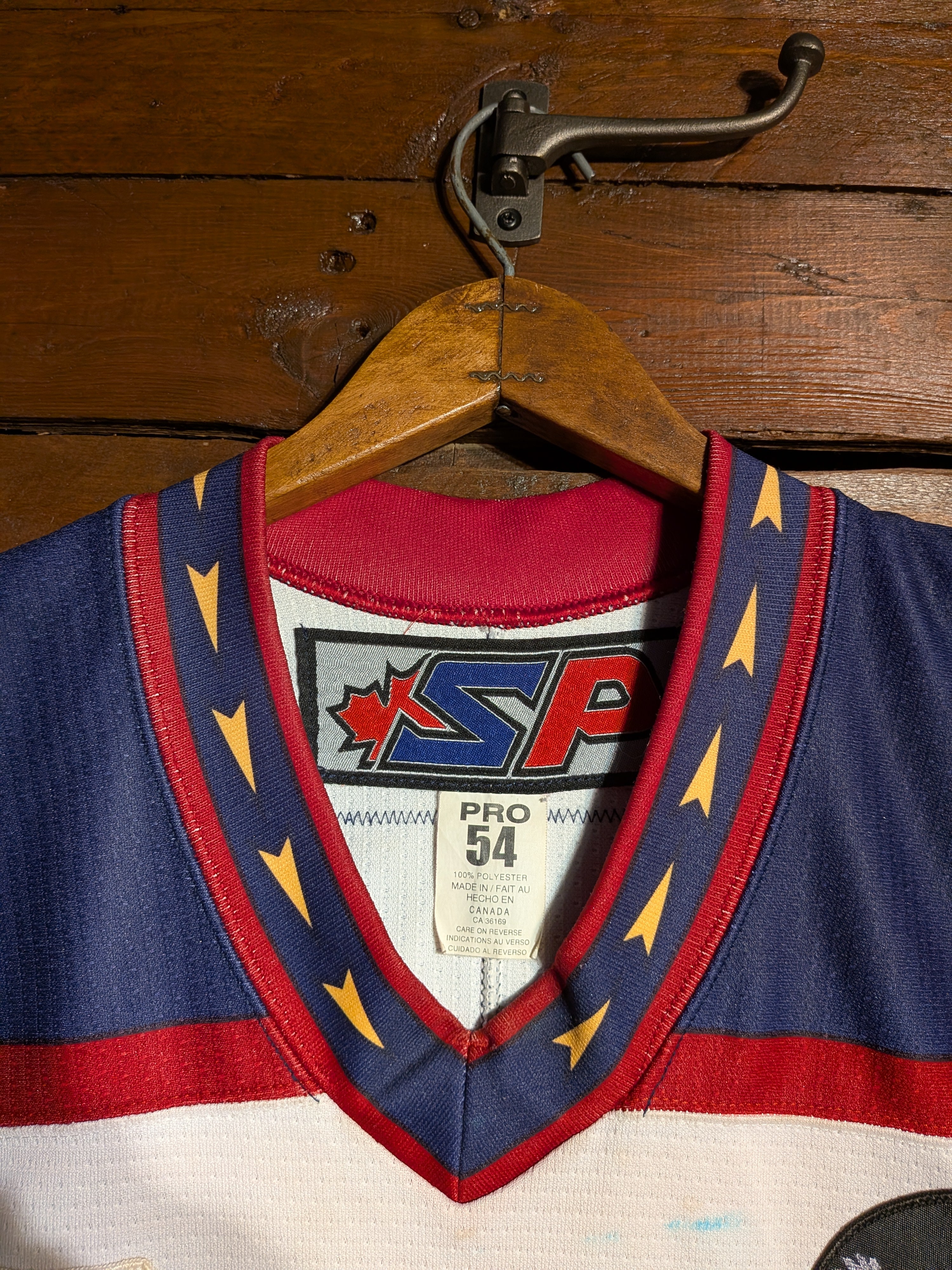GAME-WORN 2013-14 Guildford Flames Ice Hockey Jersey #55 Ricky Skene