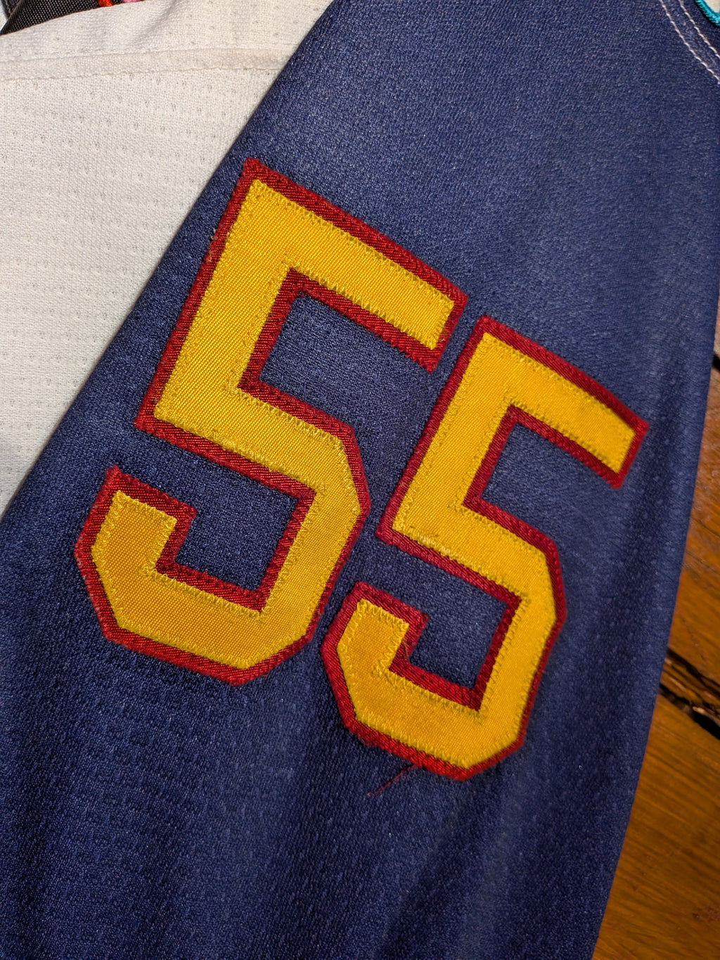 GAME-WORN 2013-14 Guildford Flames Ice Hockey Jersey #55 Ricky Skene