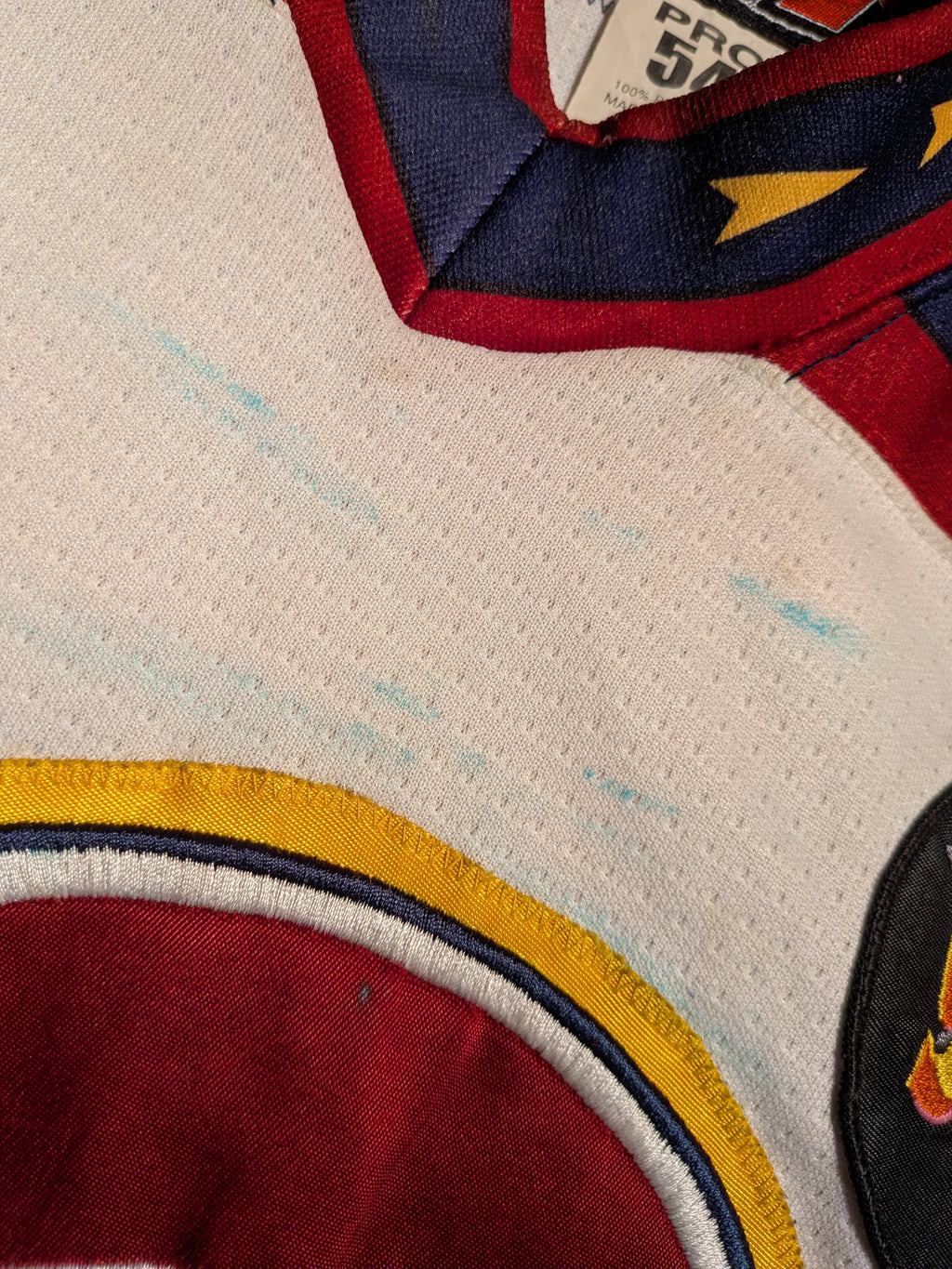 GAME-WORN 2013-14 Guildford Flames Ice Hockey Jersey #55 Ricky Skene