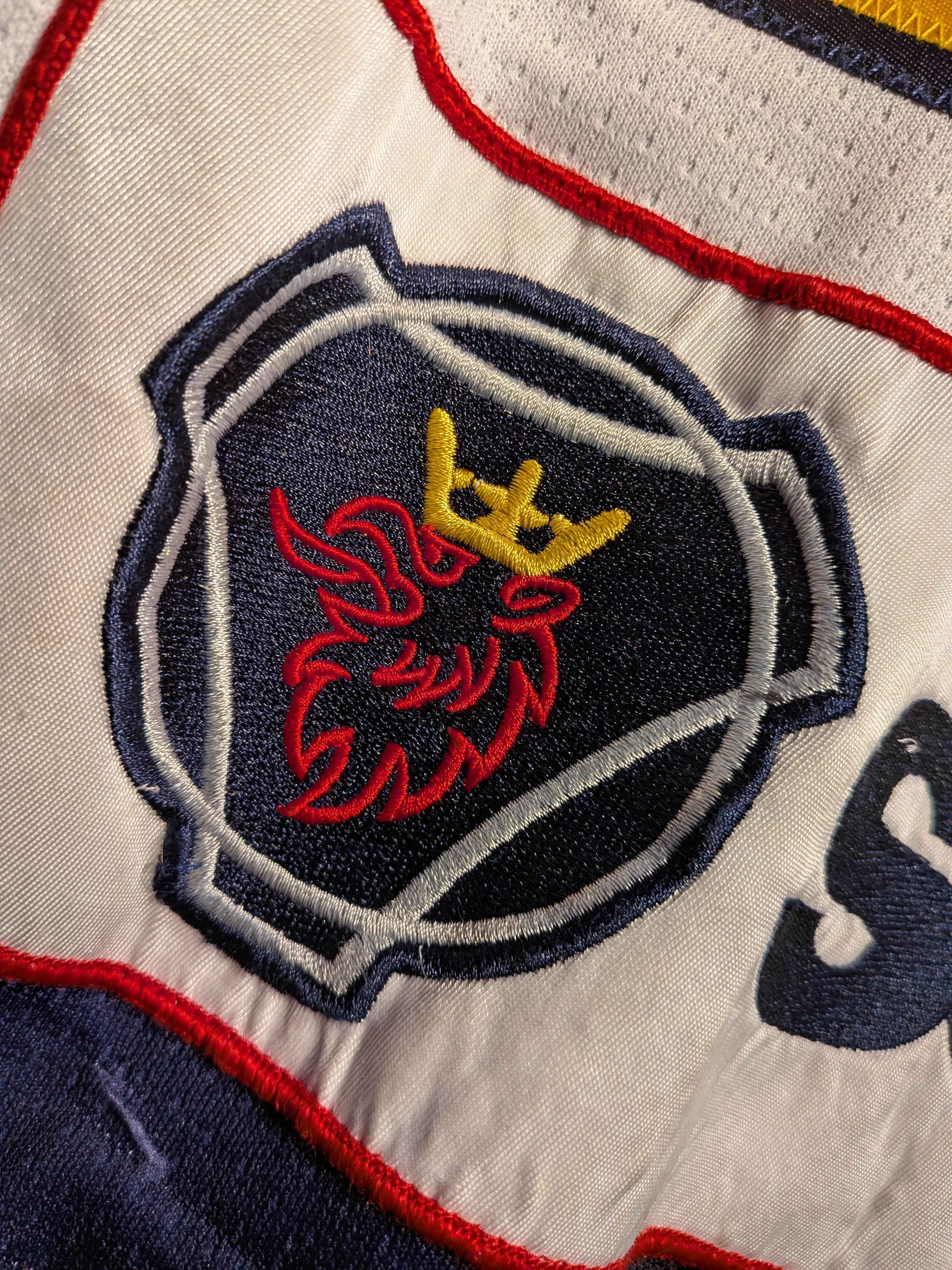 GAME-WORN 2013-14 Guildford Flames Ice Hockey Jersey #55 Ricky Skene