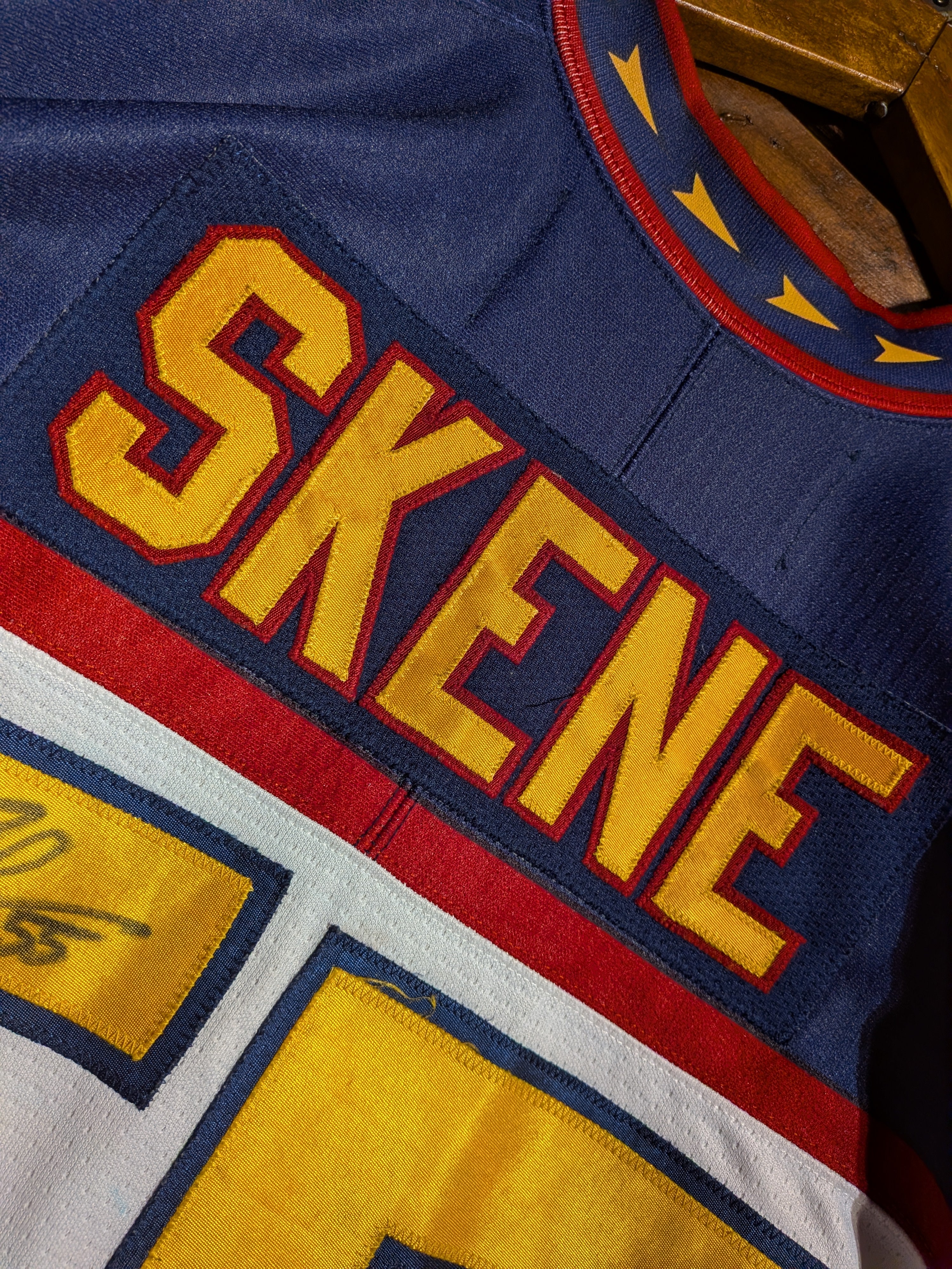 GAME-WORN 2013-14 Guildford Flames Ice Hockey Jersey #55 Ricky Skene