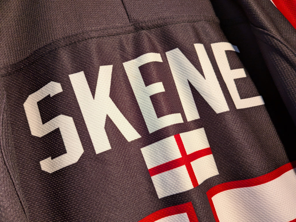 GAME-WORN 2014-15 Basingstoke Bison Ice Hockey Jersey #55 Ricky Skene