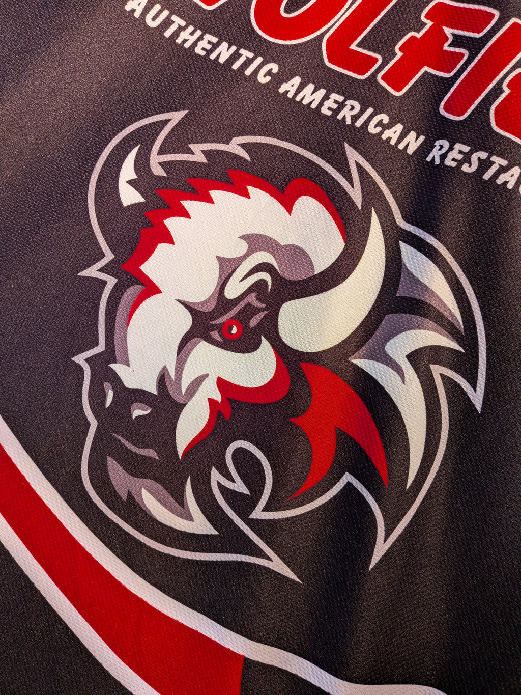 GAME-WORN 2014-15 Basingstoke Bison Ice Hockey Jersey #55 Ricky Skene