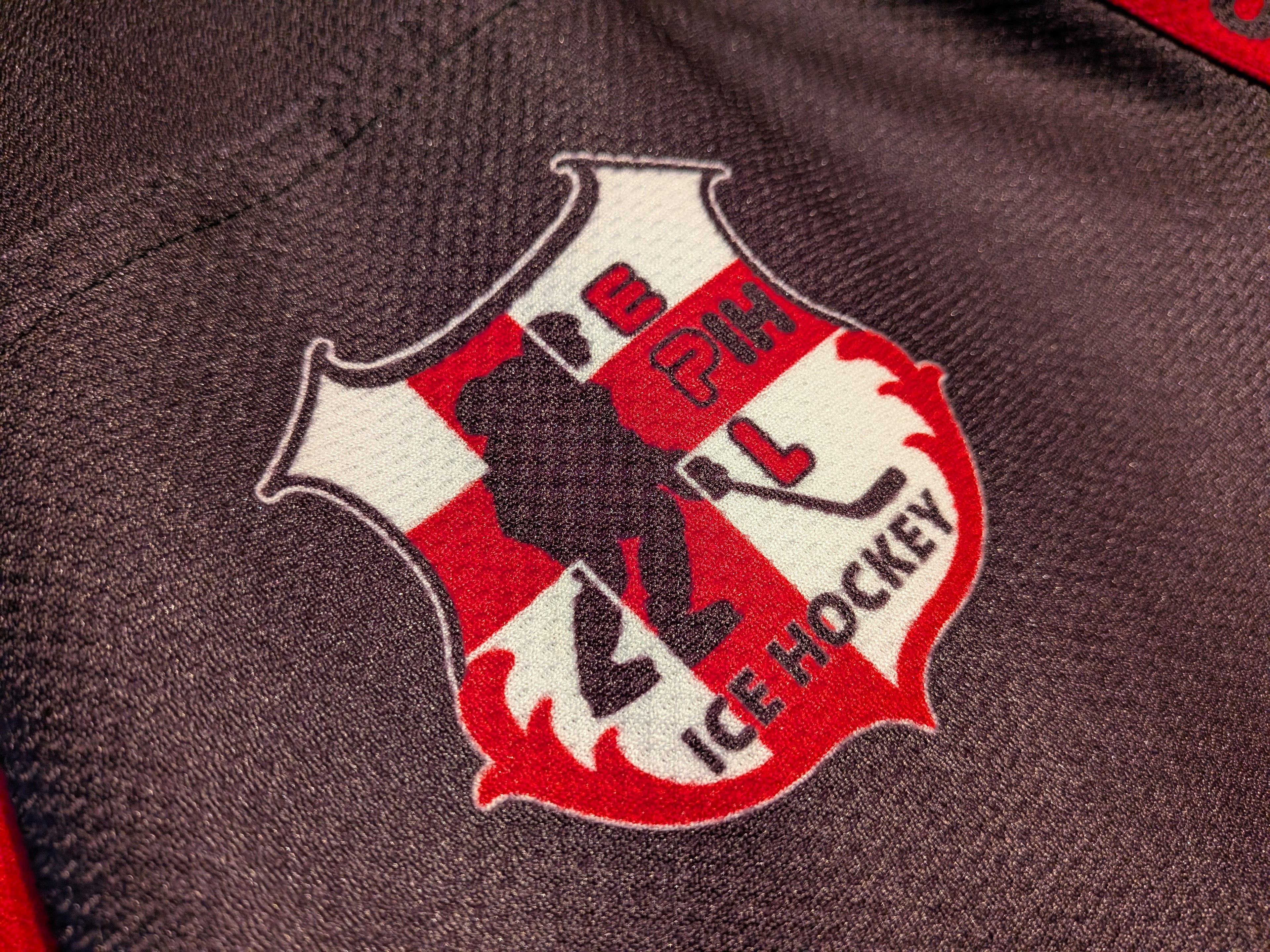 GAME-WORN 2014-15 Basingstoke Bison Ice Hockey Jersey #55 Ricky Skene