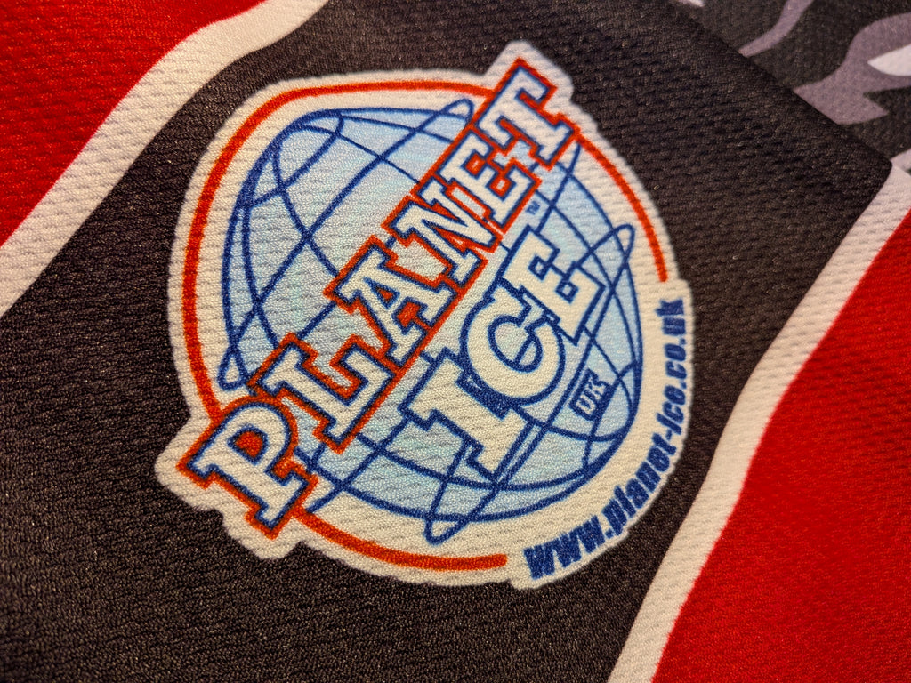 GAME-WORN 2014-15 Basingstoke Bison Ice Hockey Jersey #55 Ricky Skene