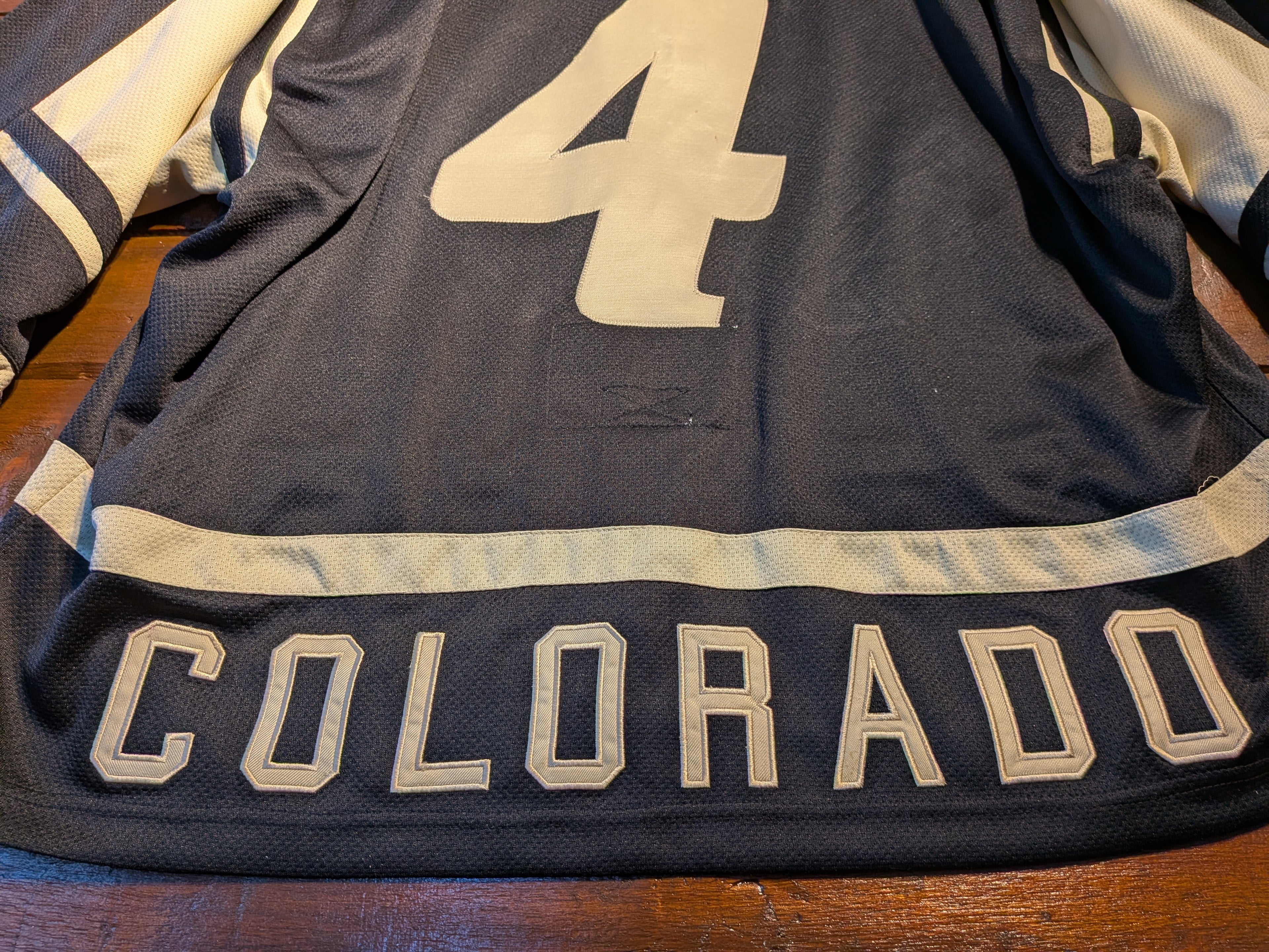 GAME-WORN 2008 Colorado Eagles Ice Hockey Jersey #55 Ricky Skene