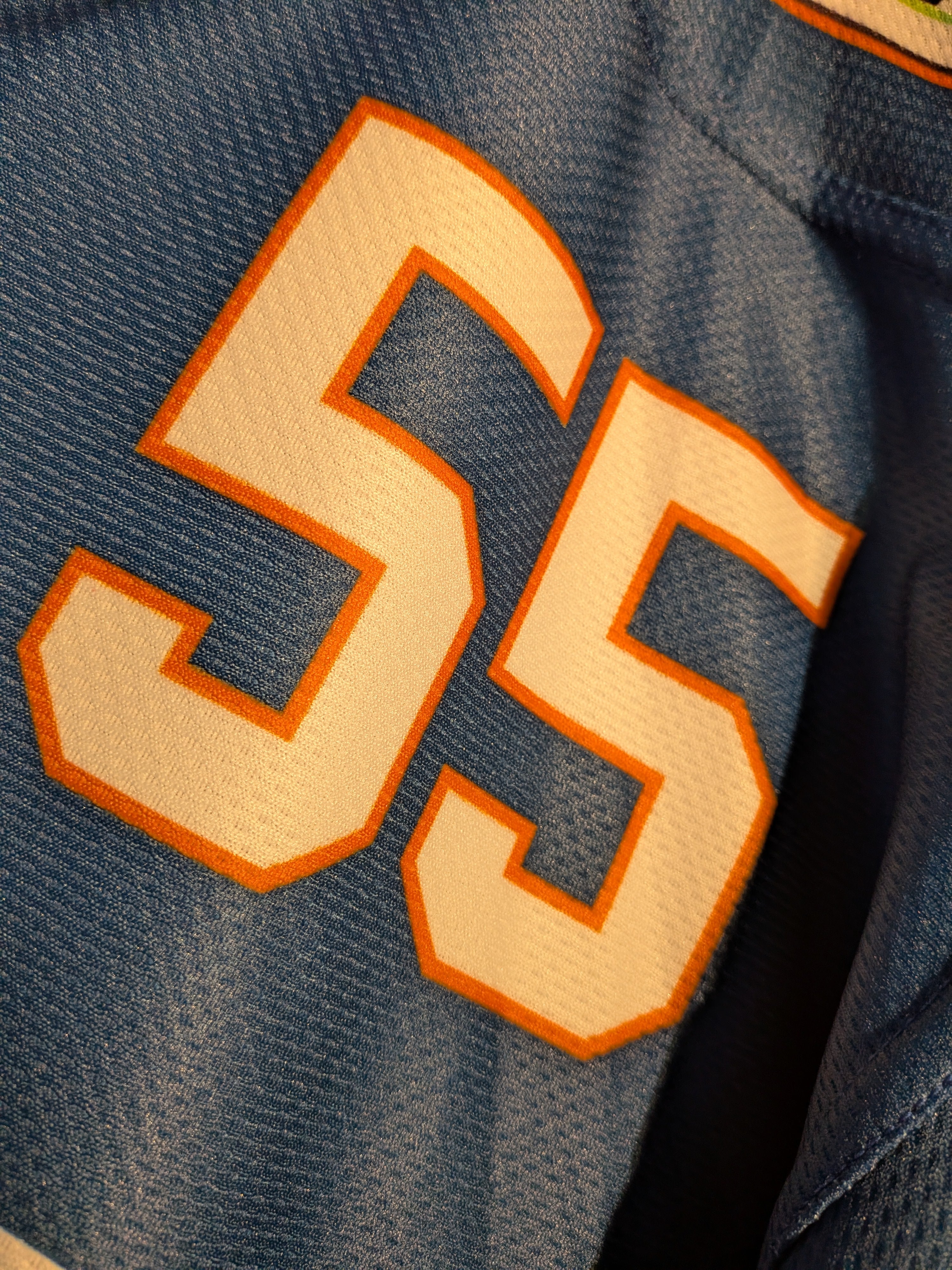 GAME-WORN 2011-12 Peterborough Phantoms Ice Hockey Jersey #55 Ricky Skene
