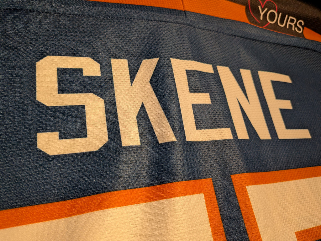 GAME-WORN 2011-12 Peterborough Phantoms Ice Hockey Jersey #55 Ricky Skene