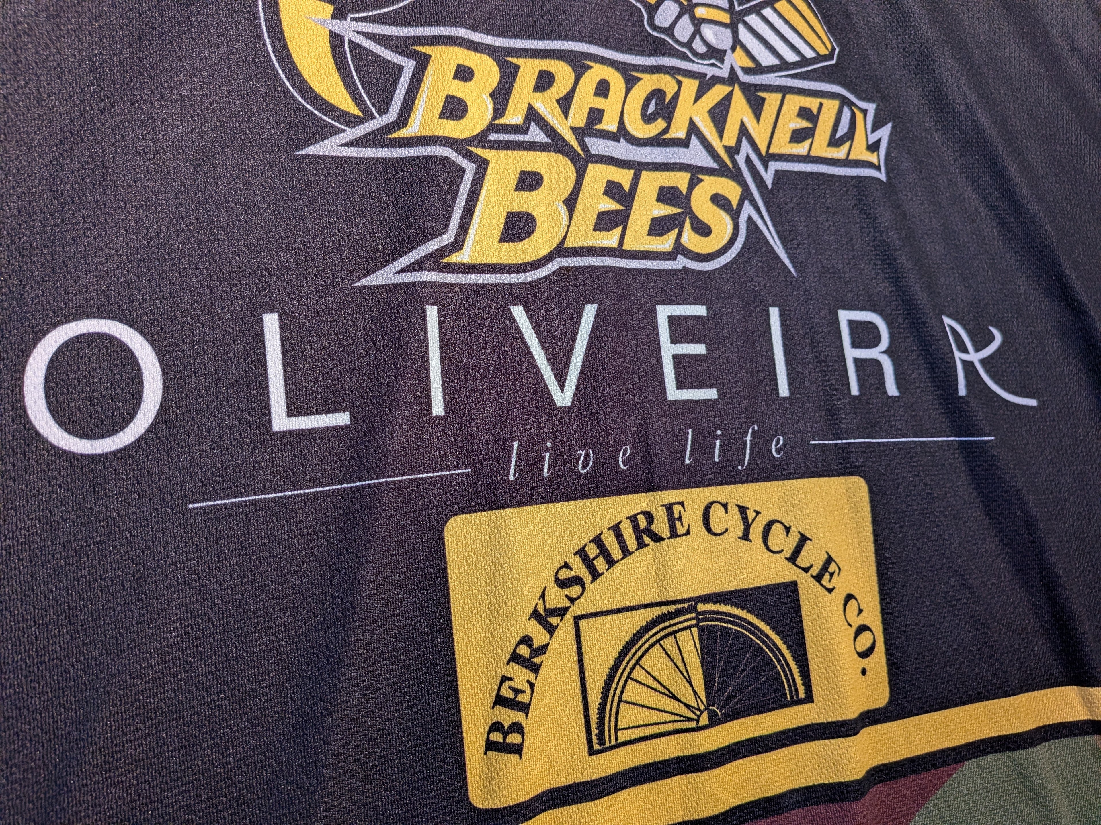 GAME-WORN 2011-12 Bracknell Bees Ice Hockey Jersey #55 Ricky Skene