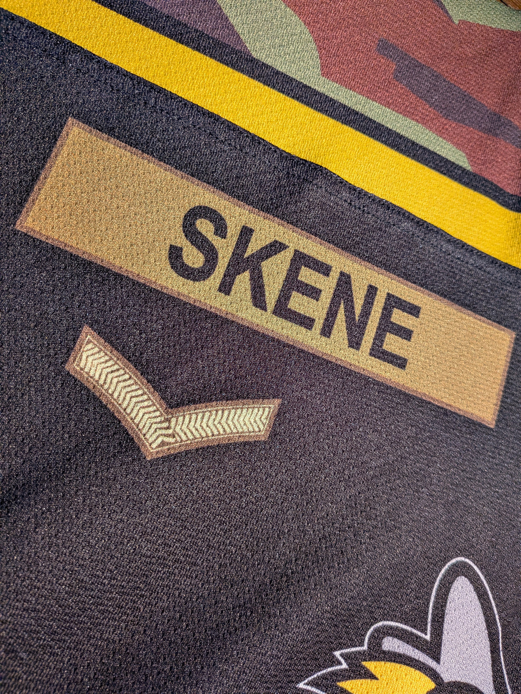 GAME-WORN 2011-12 Bracknell Bees Ice Hockey Jersey #55 Ricky Skene