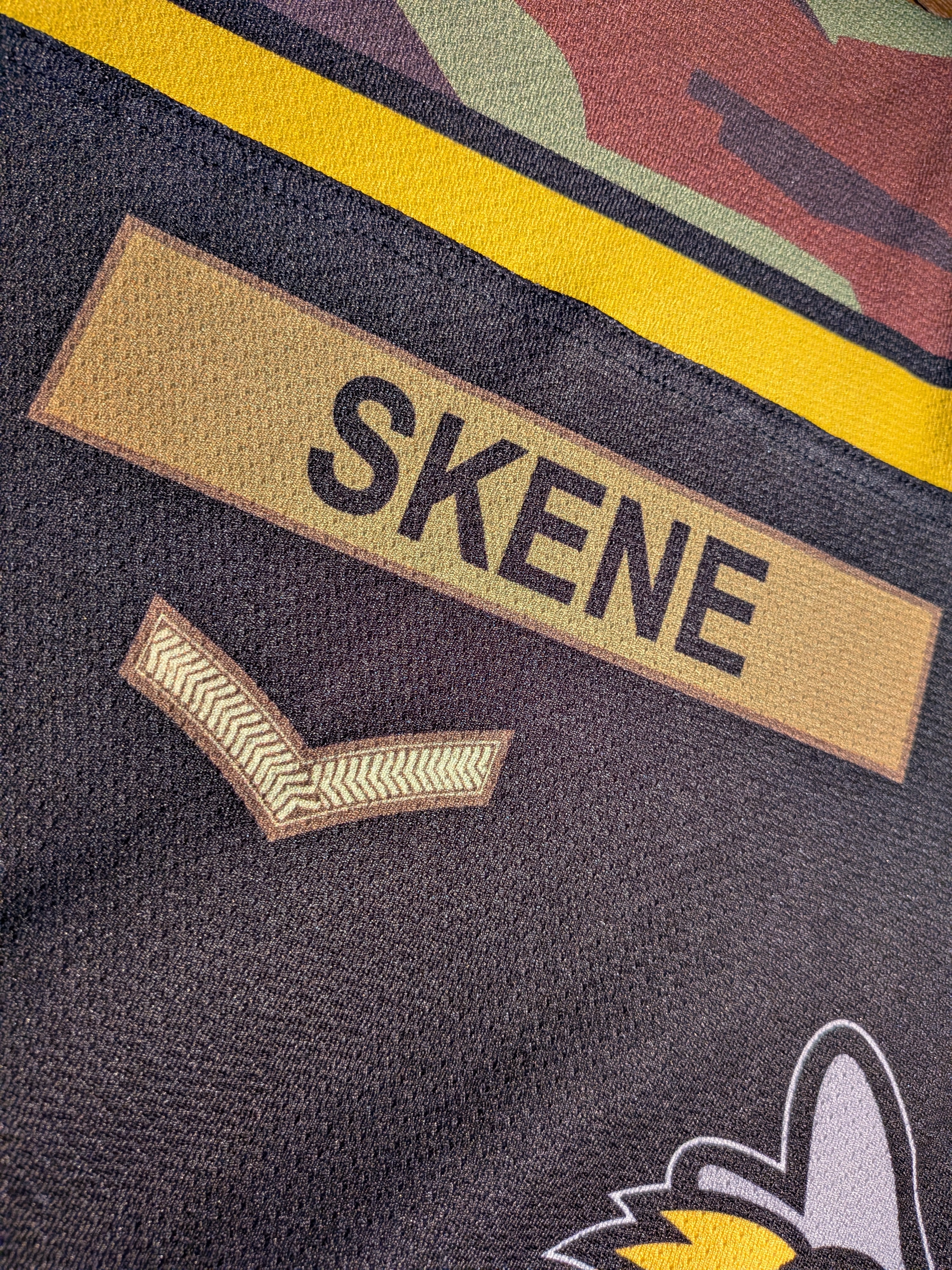 GAME-WORN 2011-12 Bracknell Bees Ice Hockey Jersey #55 Ricky Skene