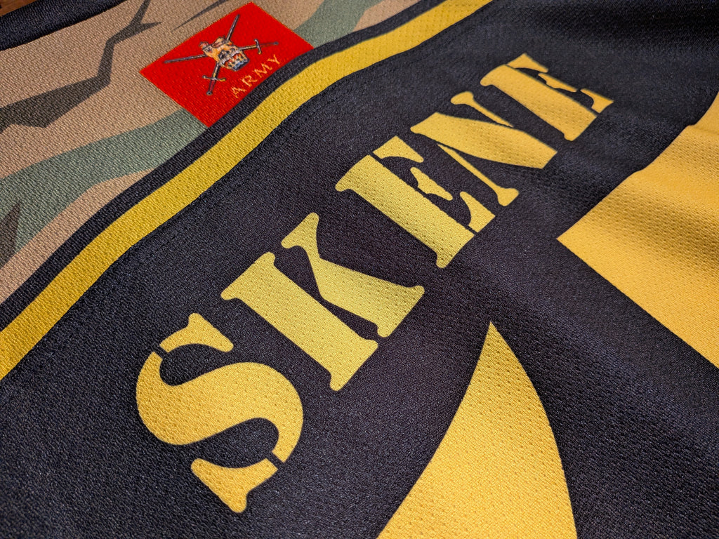 GAME-WORN 2011-12 Bracknell Bees Ice Hockey Jersey #55 Ricky Skene