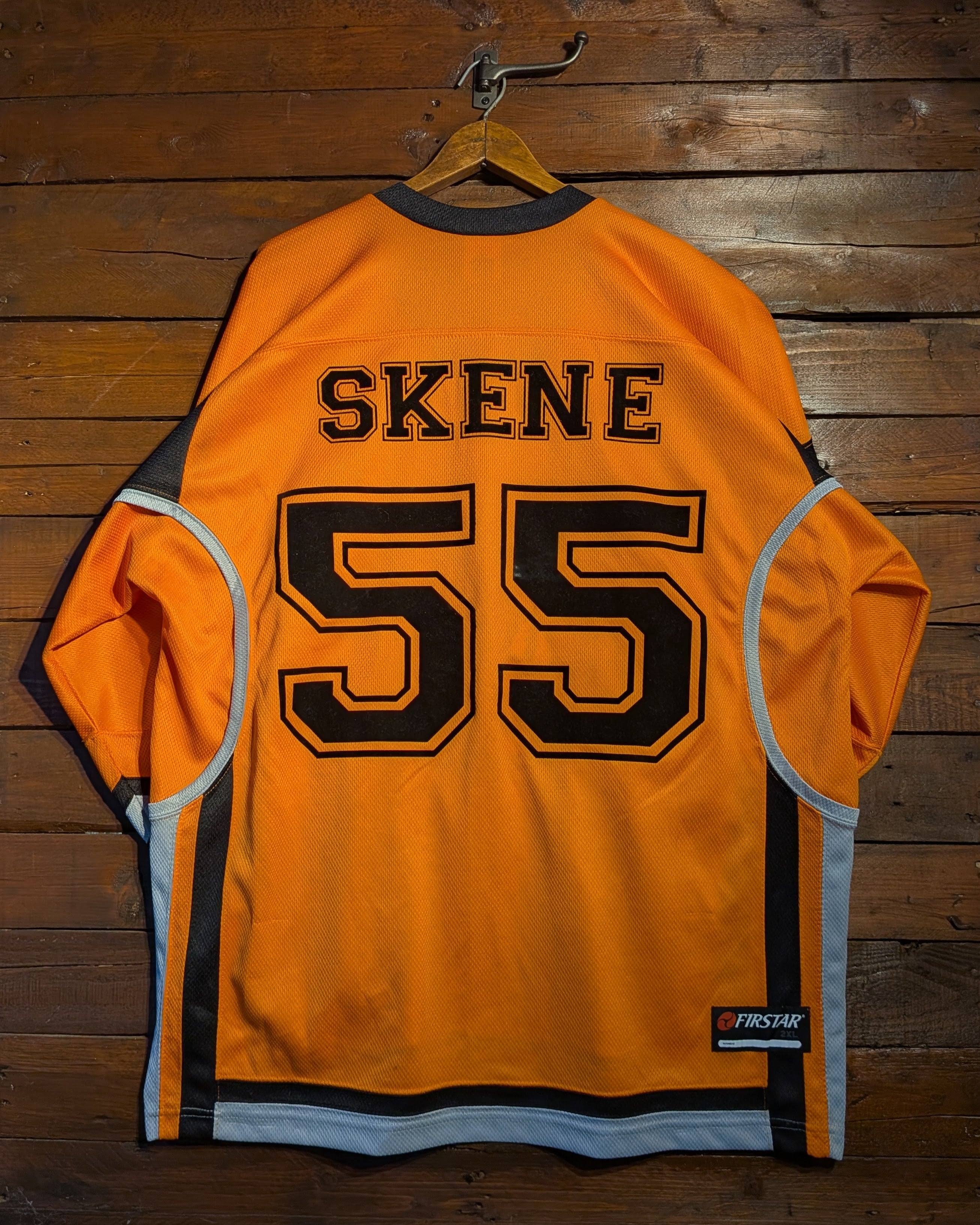GAME-WORN 2014-15 Telford Tigers Ice Hockey Jersey #55 Ricky Skene