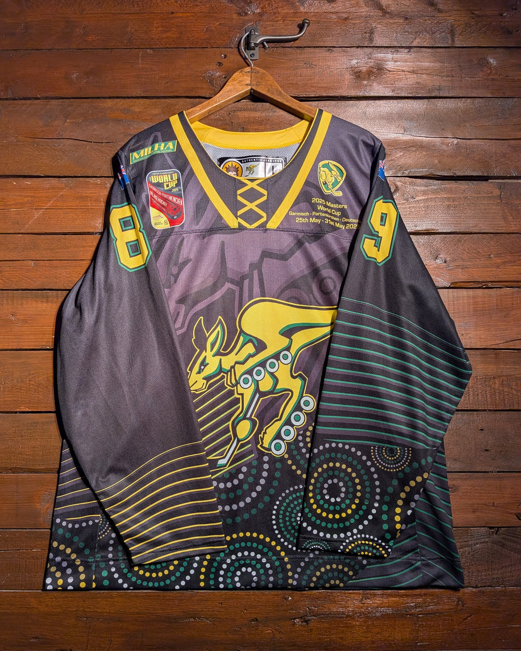 GAME-WORN 2025 Australia Inline Hockey Jersey VOSS #89