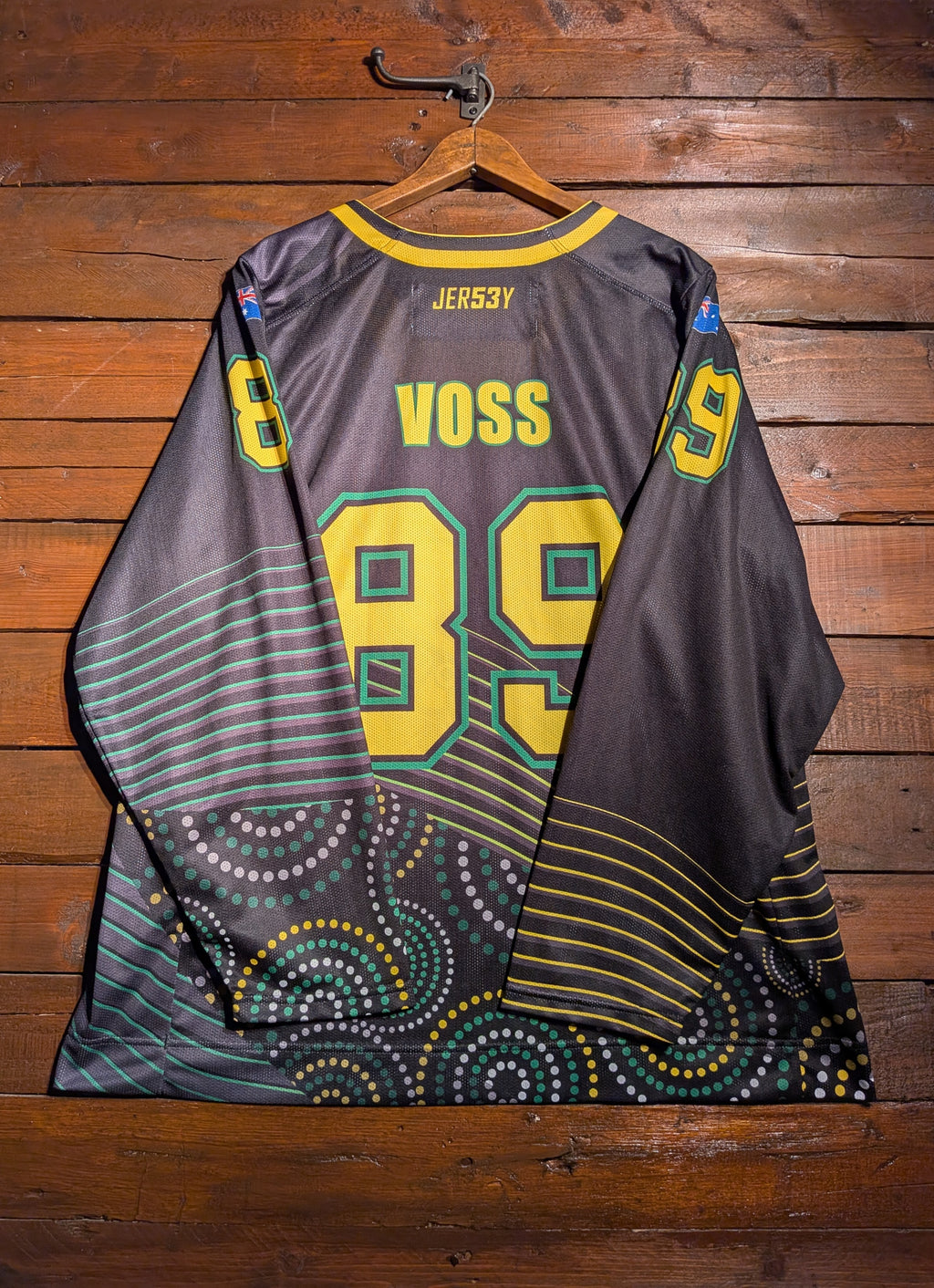 GAME-WORN 2025 Australia Inline Hockey Jersey VOSS #89